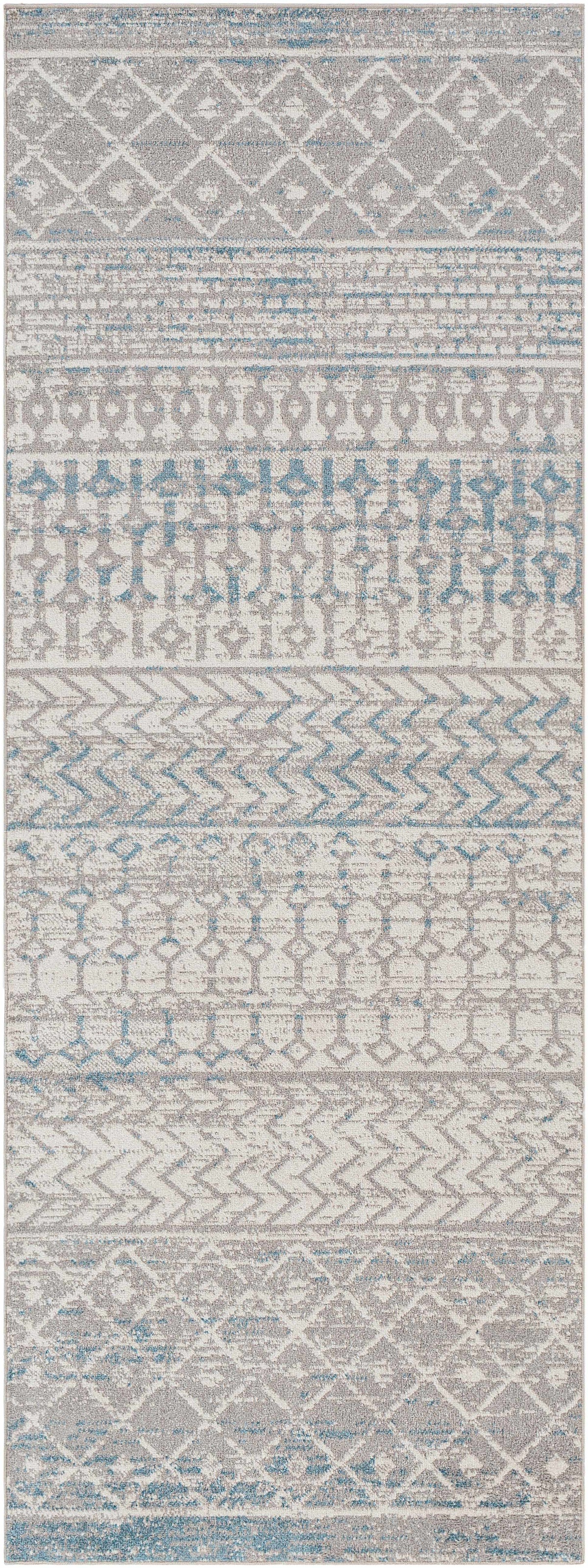 Tambac Blue & Gray Washable Area Rug - Clearance, photo 9 of 11