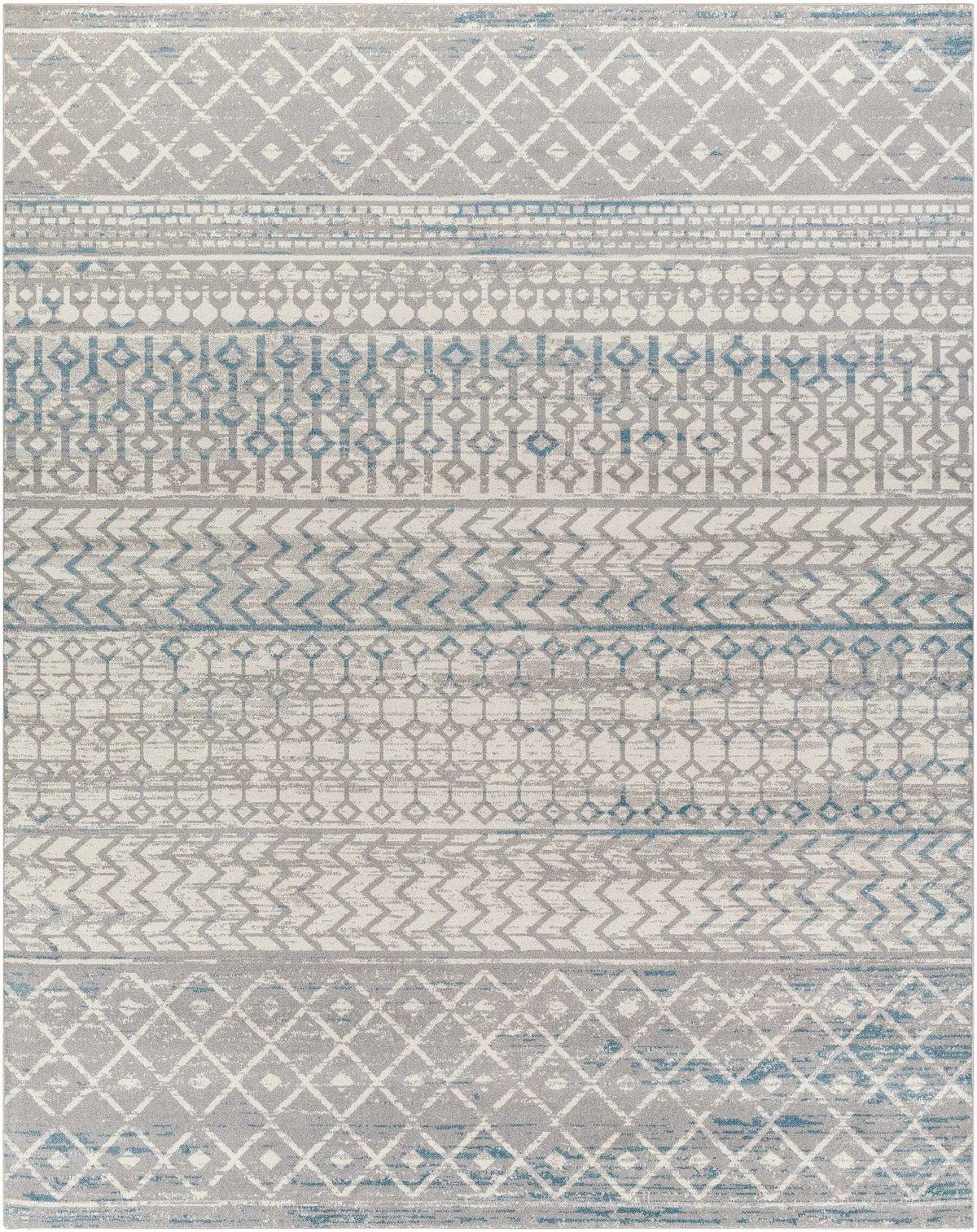 Tambac Blue & Gray Washable Area Rug - Clearance, photo 10 of 11