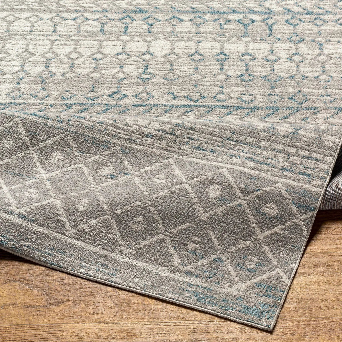Tambac Blue & Gray Washable Area Rug - Clearance, photo 3 of 11