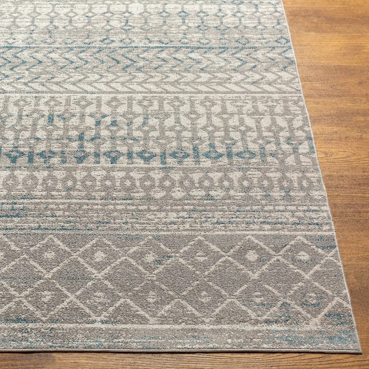 Tambac Blue & Gray Washable Area Rug - Clearance, photo 8 of 11
