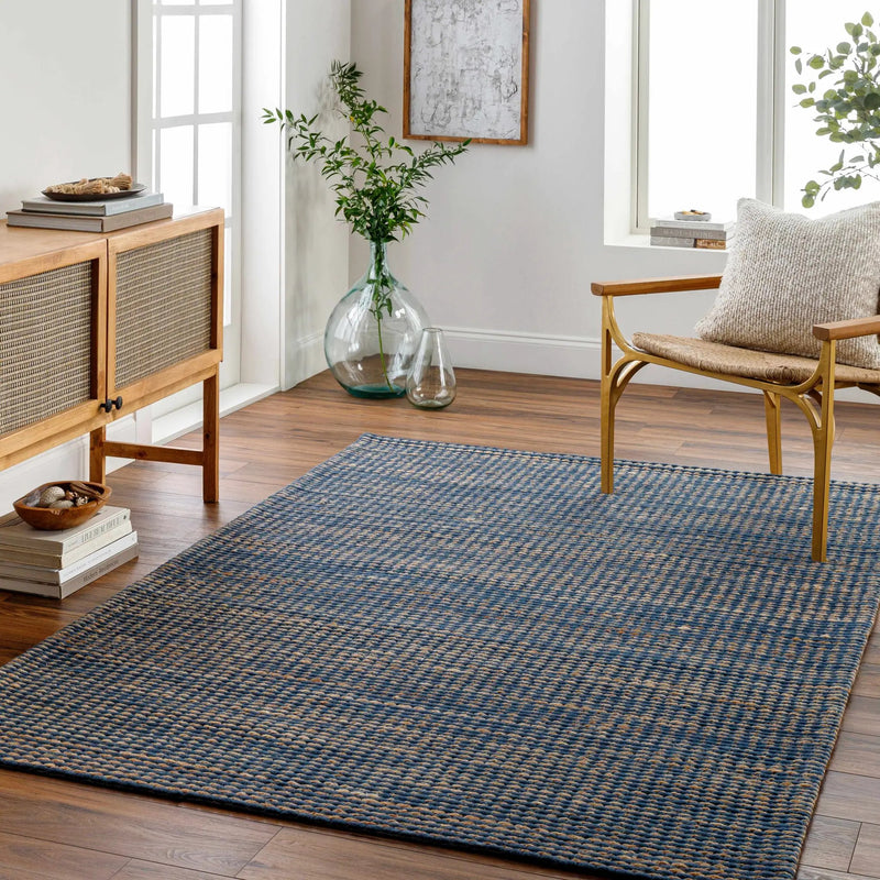 Riki Navy Area Rug by Boutique Rugs
