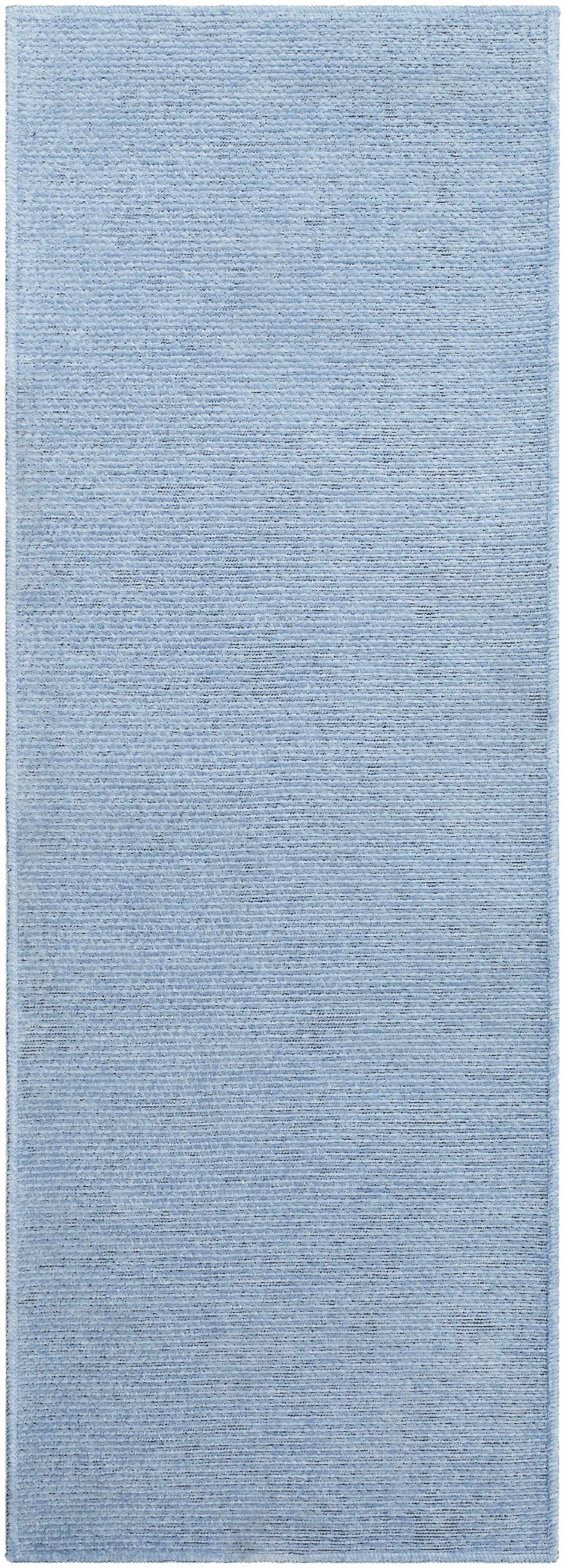 Isako Blue Solid Washable Area Rug - Clearance, photo 10 of 11