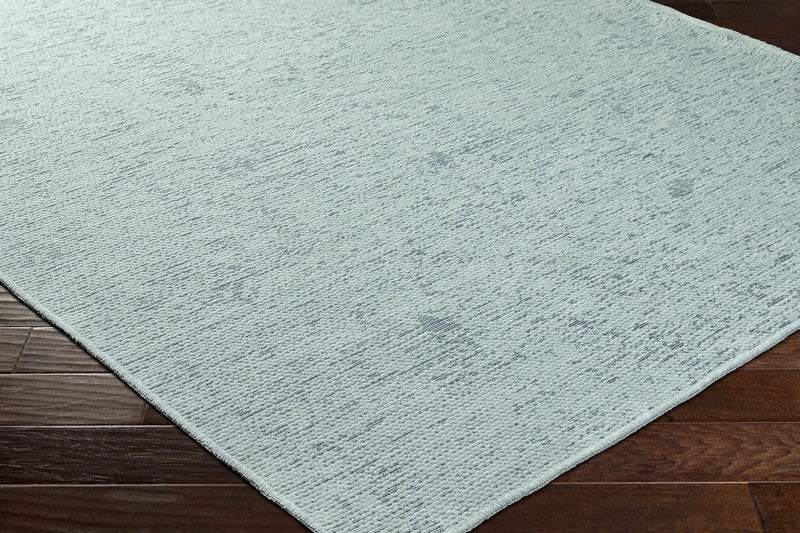 Isako Seafoam Solid Washable Area Rug - Clearance by Boutique Rugs