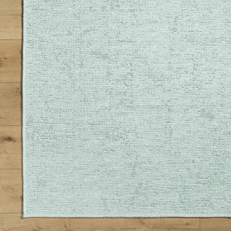 Isako Seafoam Solid Washable Area Rug - Clearance by Boutique Rugs