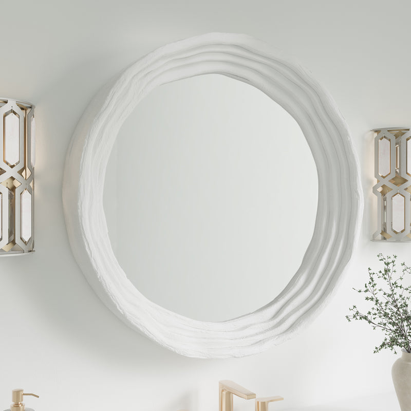 James Martin Terra 30" Mirror, Limestone, view 4