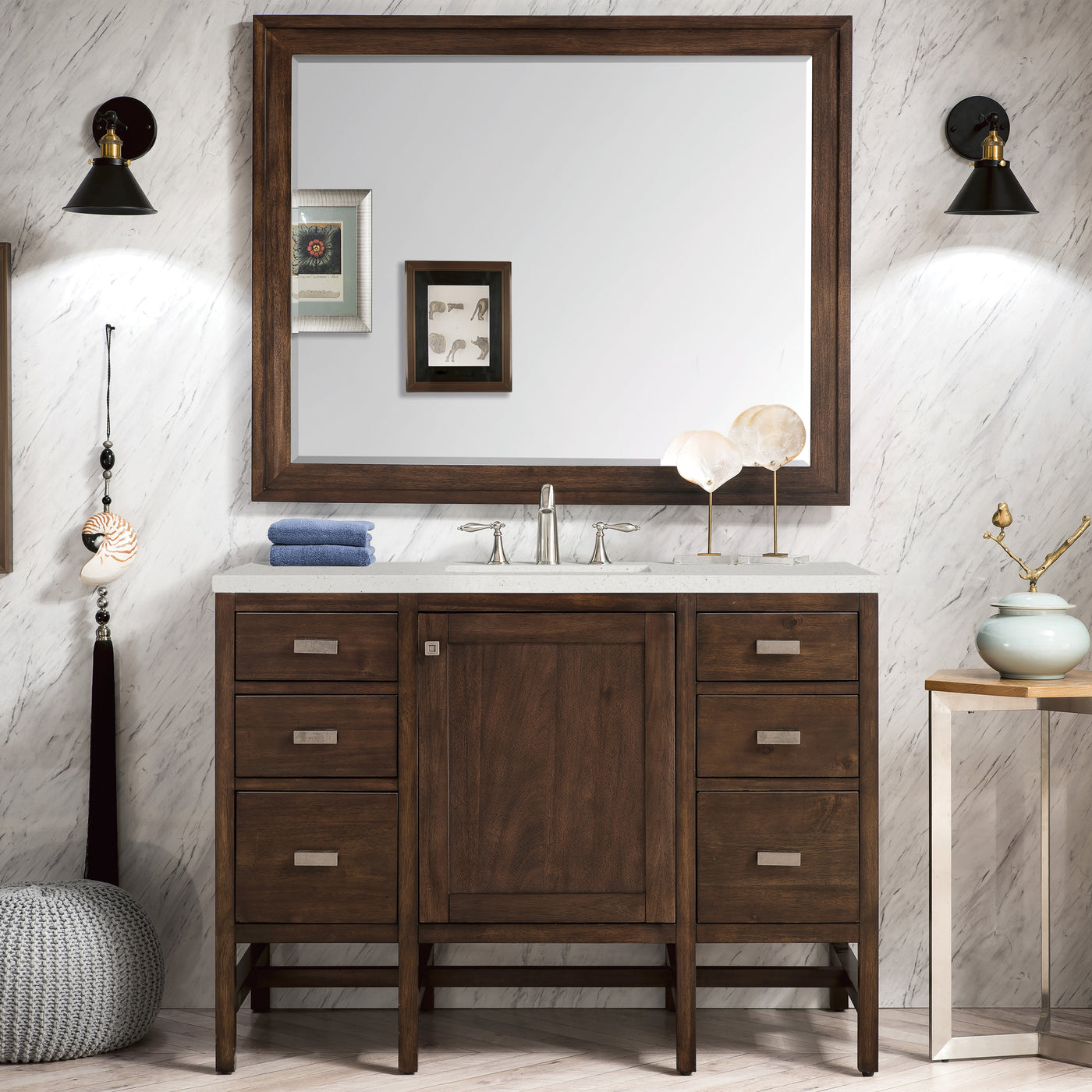 James Martin Addison 48" Single Bathroom Vanity, Mid-Century Acacia, view 17