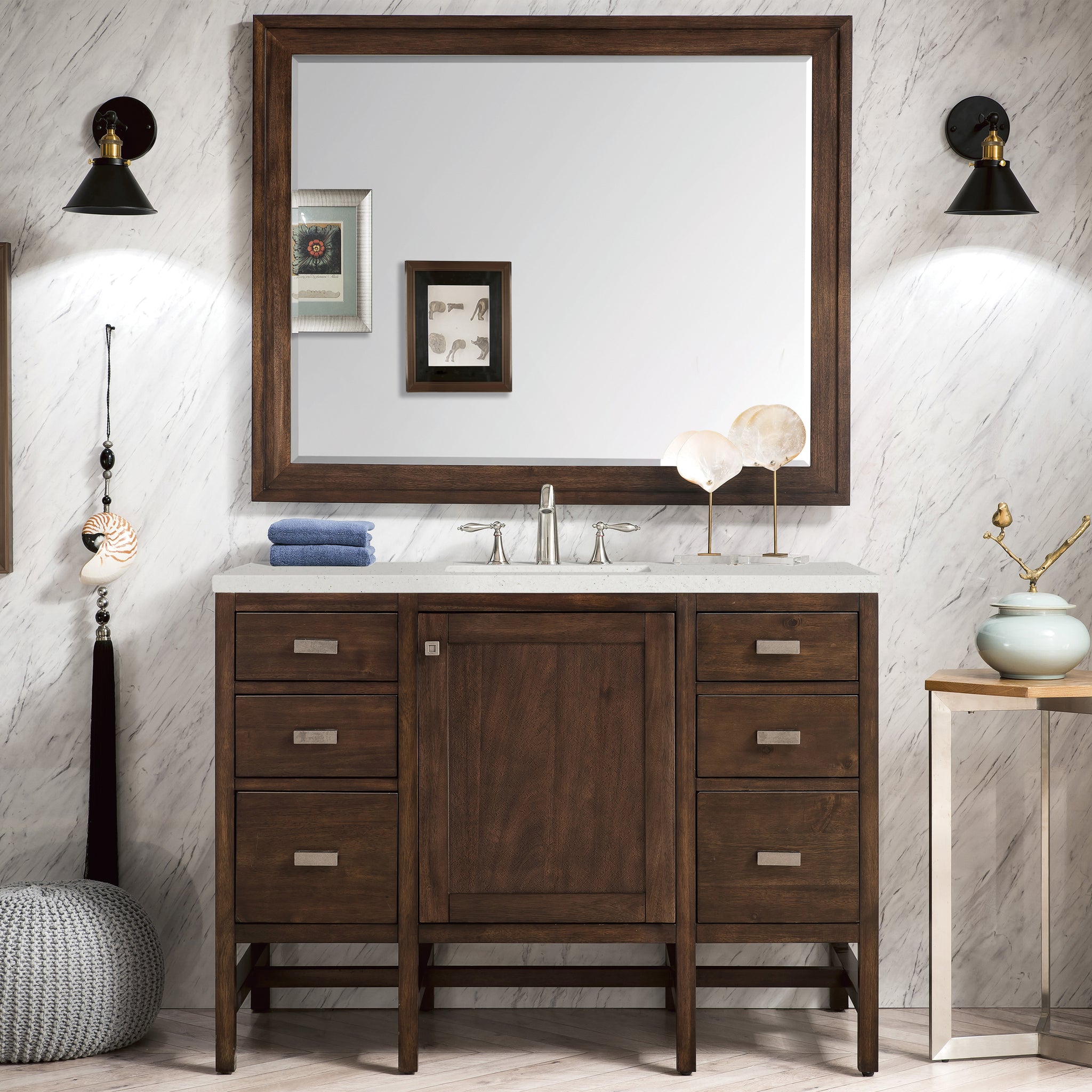 James Martin Addison 48" Single Bathroom Vanity, Mid-Century Acacia, view 17