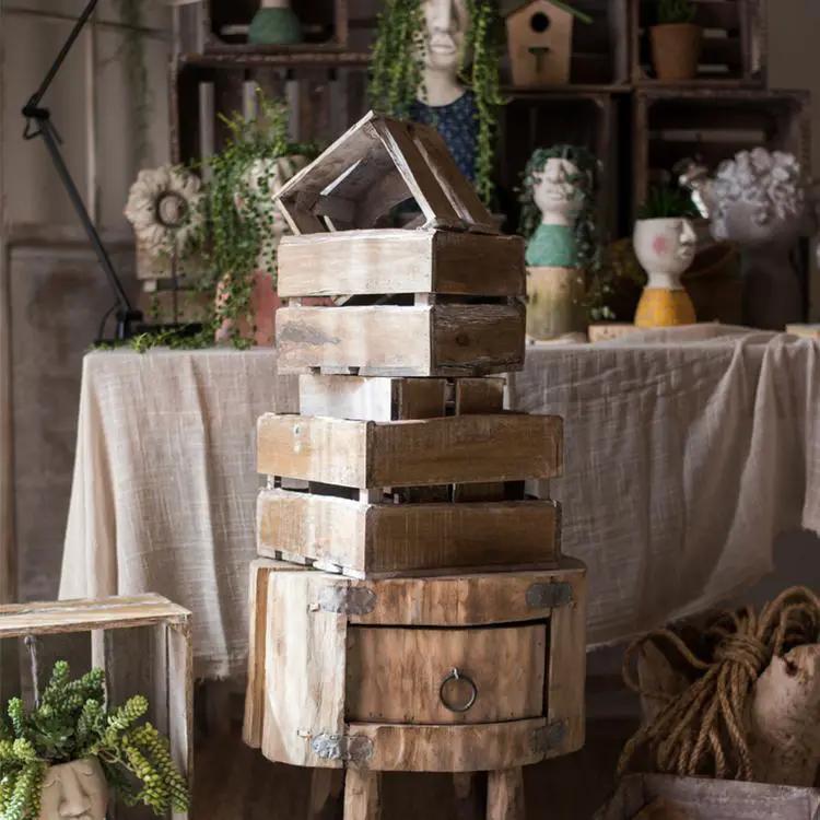 Square Cube Solid Wood Crates by RusticReach