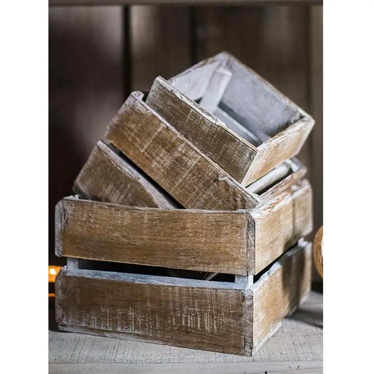 Square Cube Solid Wood Crates by RusticReach