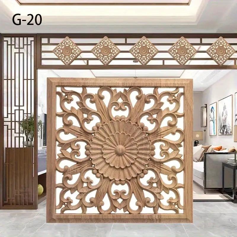 Handcrafted Floral Wooden Wall Panel for Elegant Home Decor by House Of Avana