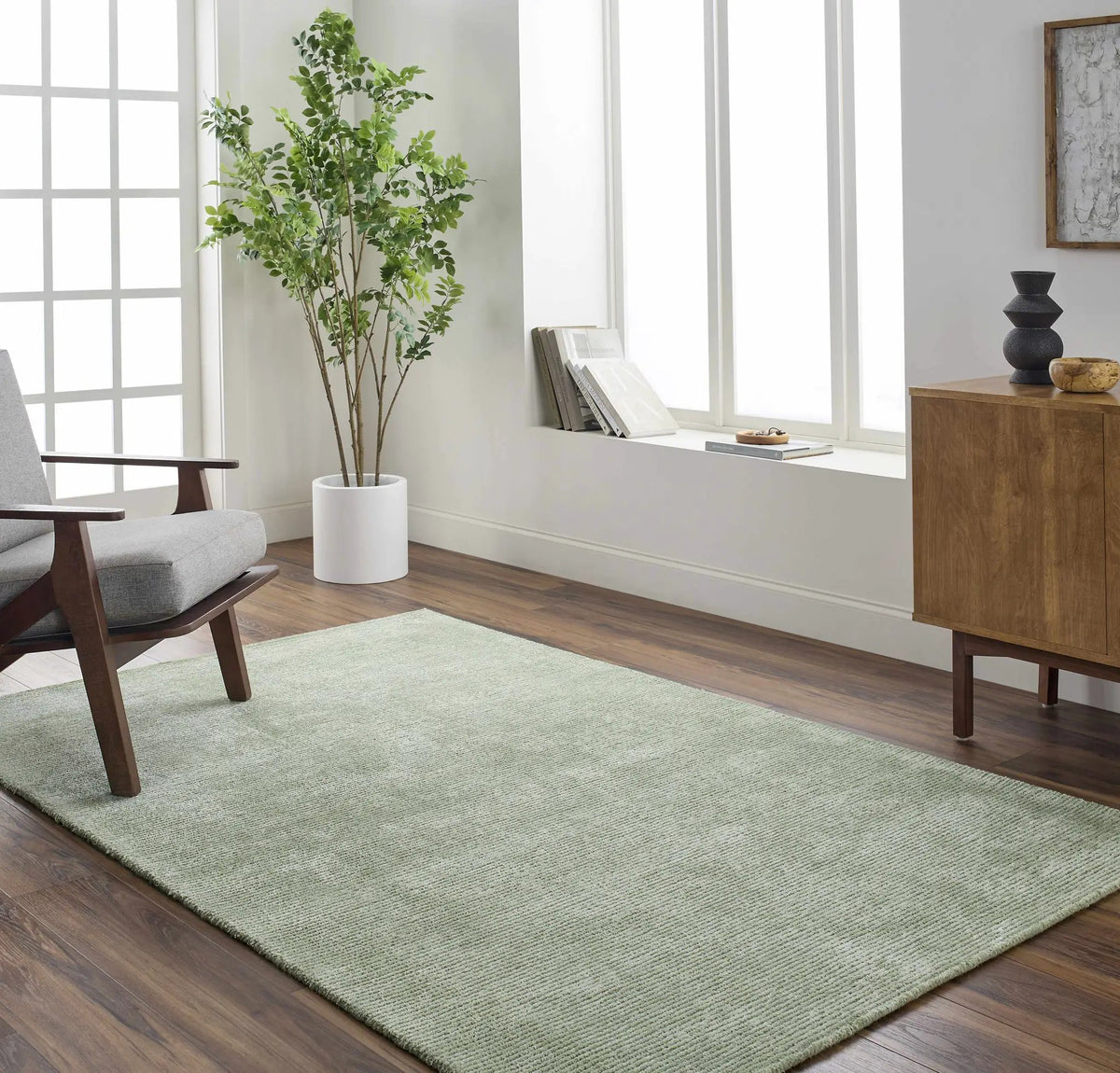 Helio Area Rug, installed in a room 2