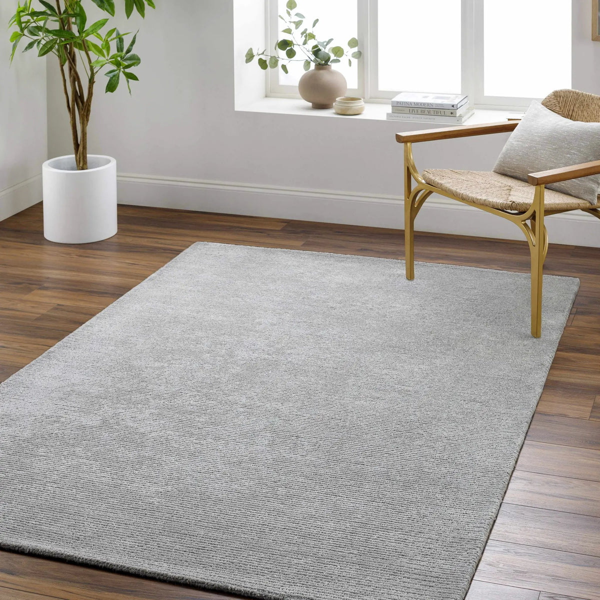 Noham Area Rug, installed in a room