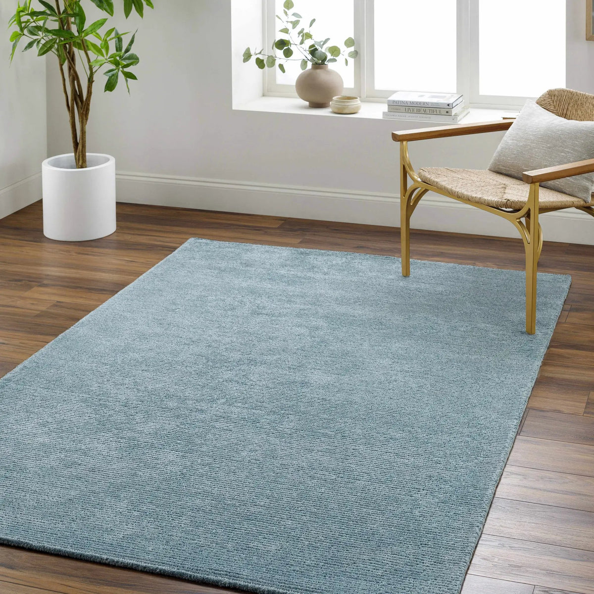 Nuray Area Rug, installed in a room
