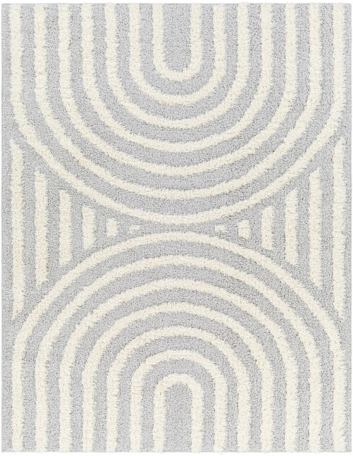 Arnel Gray & Beige Area Rug