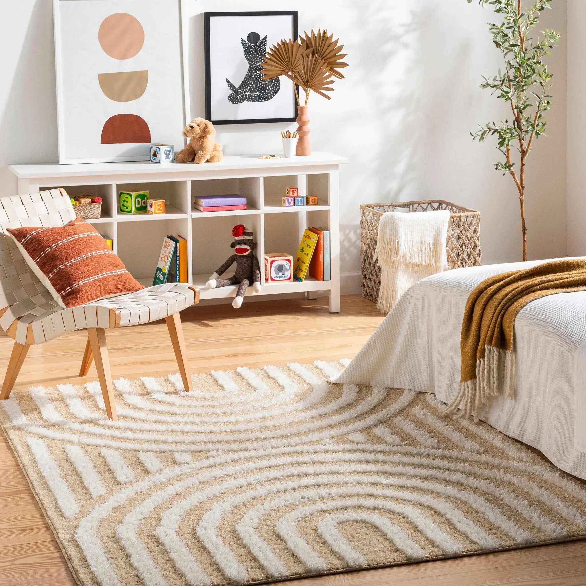 Arnel Beige Area Rug - Clearance by Boutique Rugs