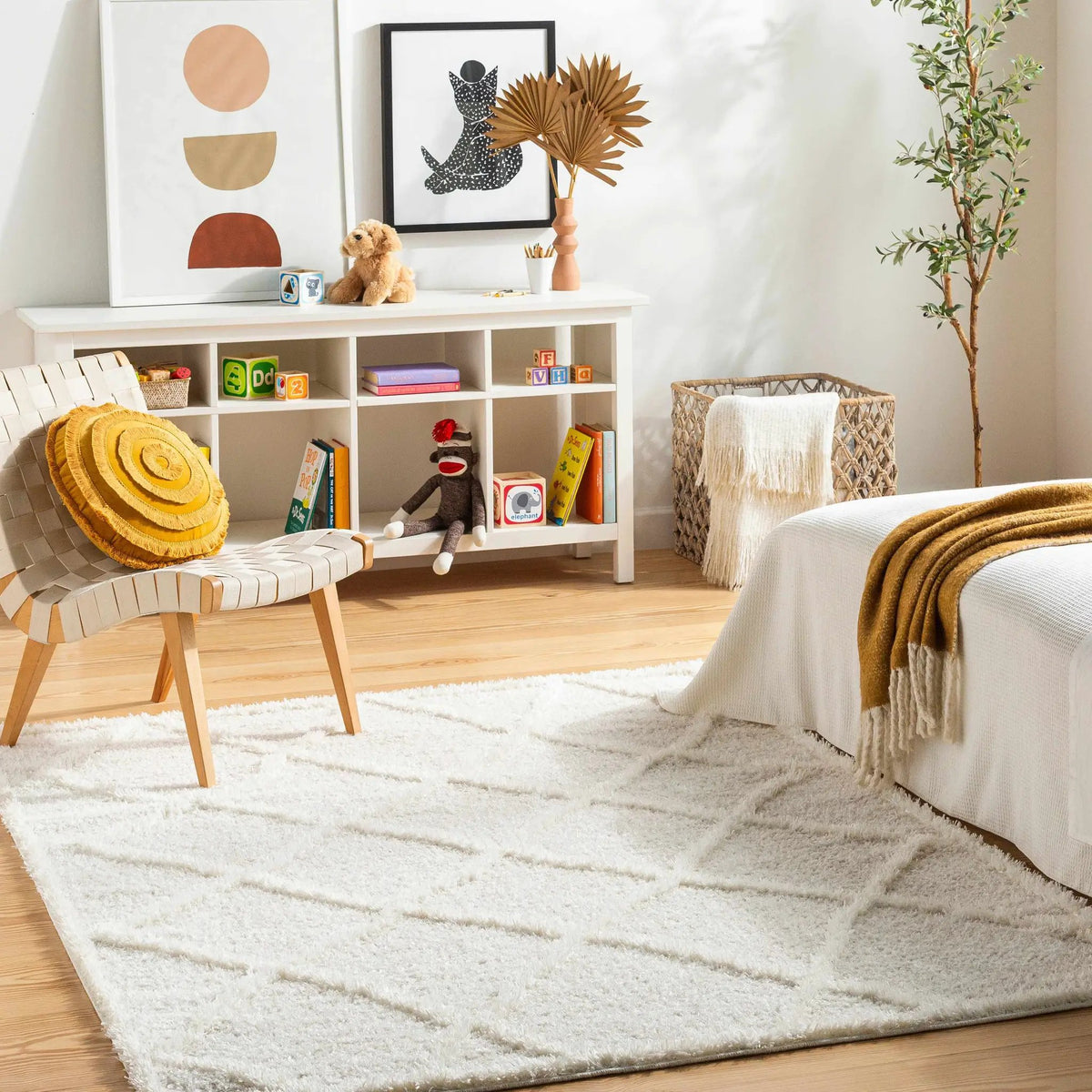 Daube Area Rug - Clearance, installed in a room
