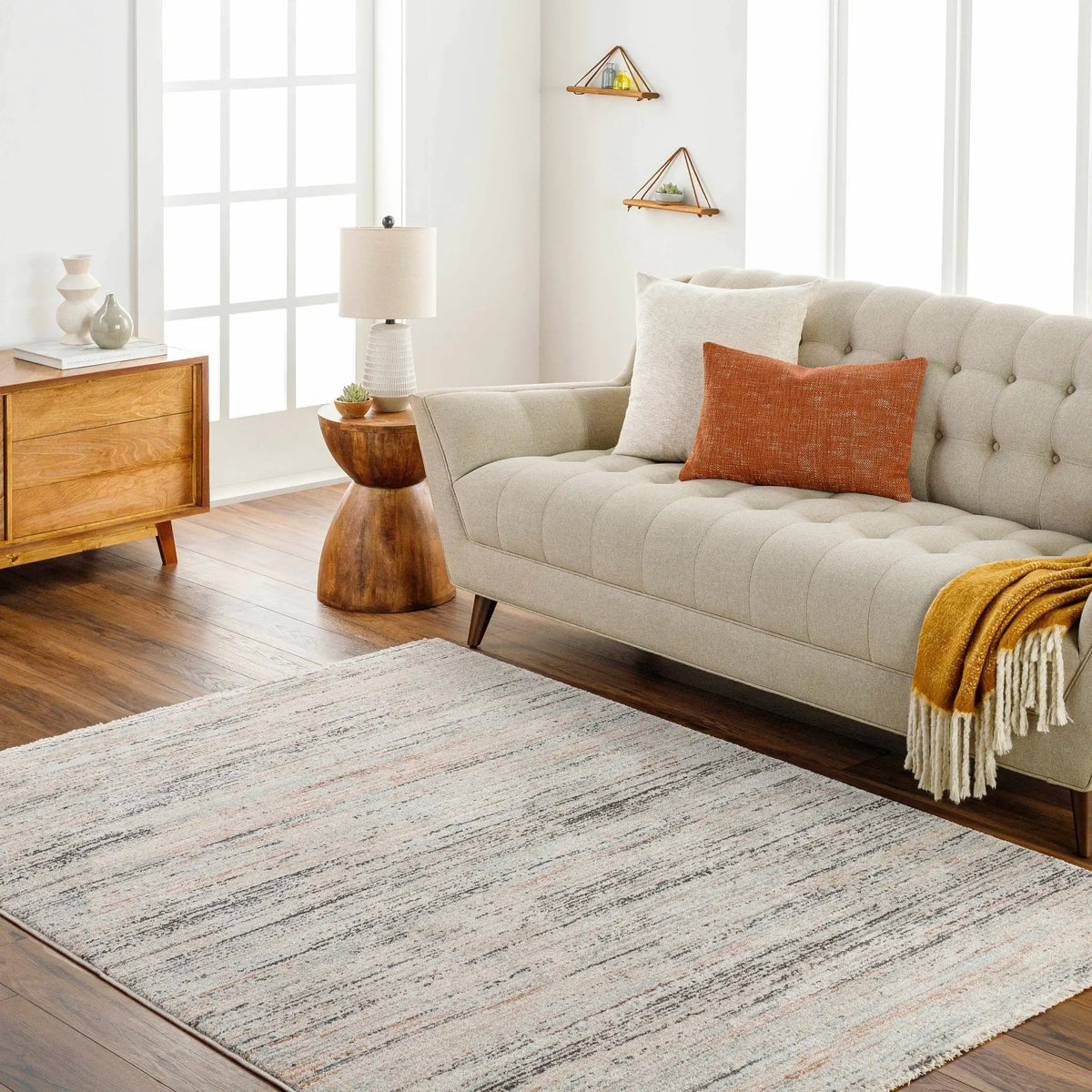 Fizza Area Rug - Clearance, installed in a room
