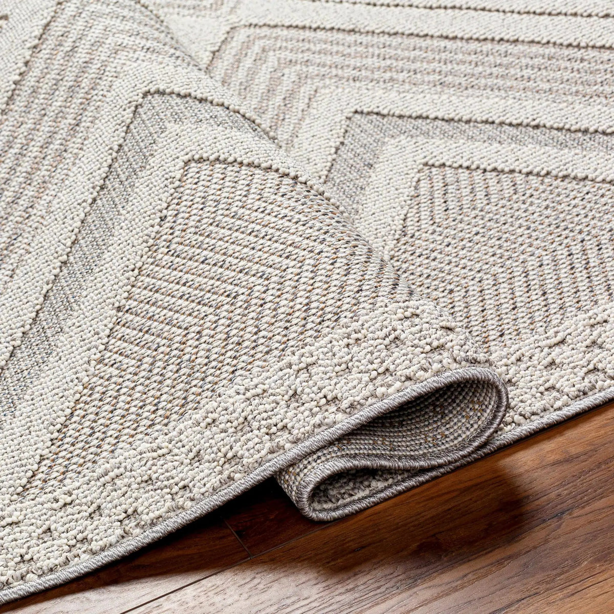 Aimee Natural Gray Outdoor Area Rug - Clearance, photo 5 of 7