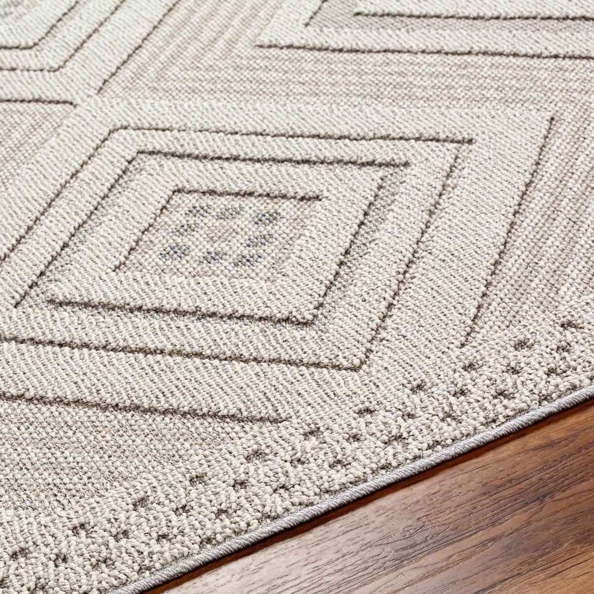 Aimee Natural Gray Outdoor Area Rug - Clearance, photo 6 of 7