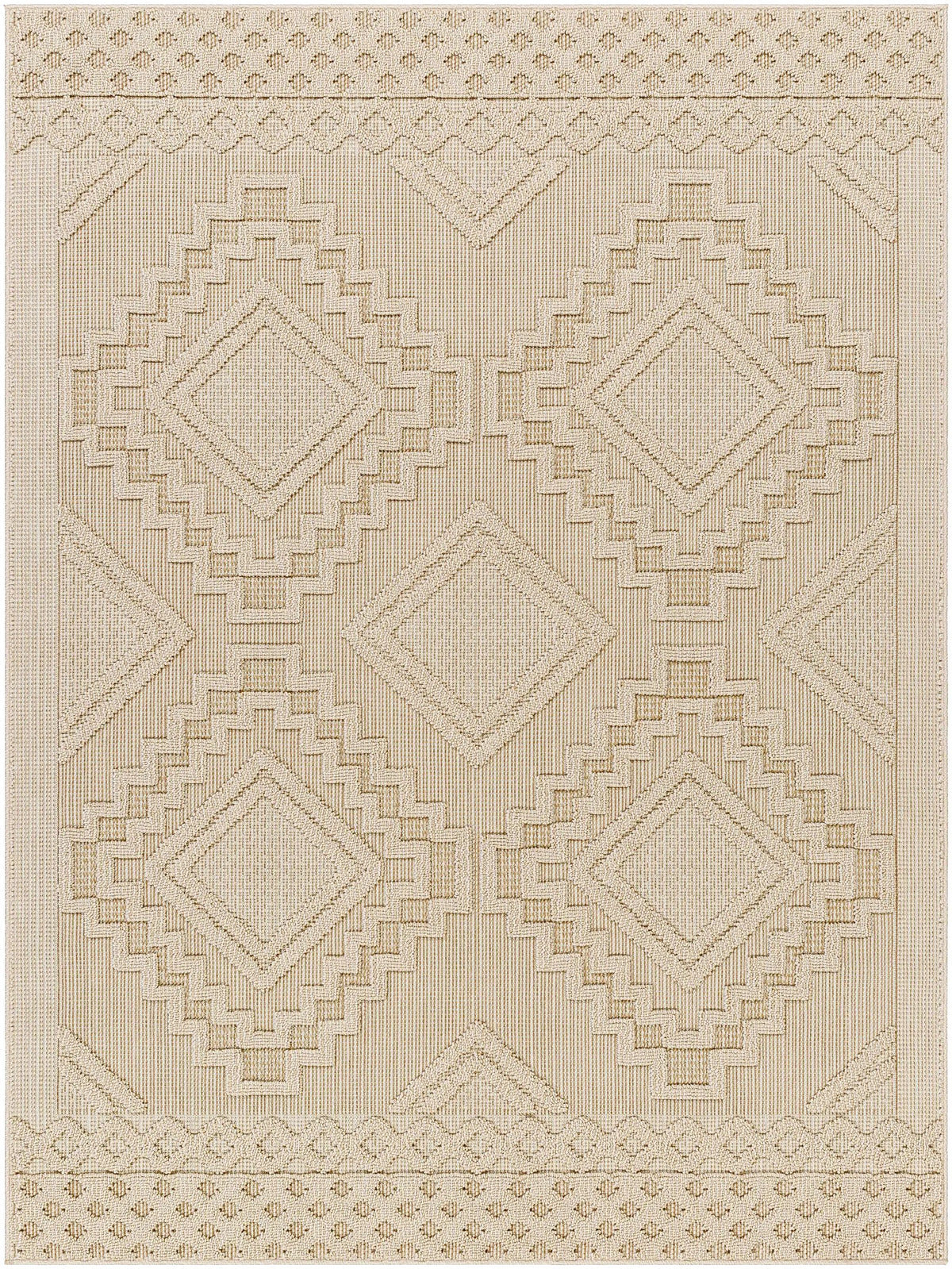 Arwid Bone Outdoor Area Rug - Clearance