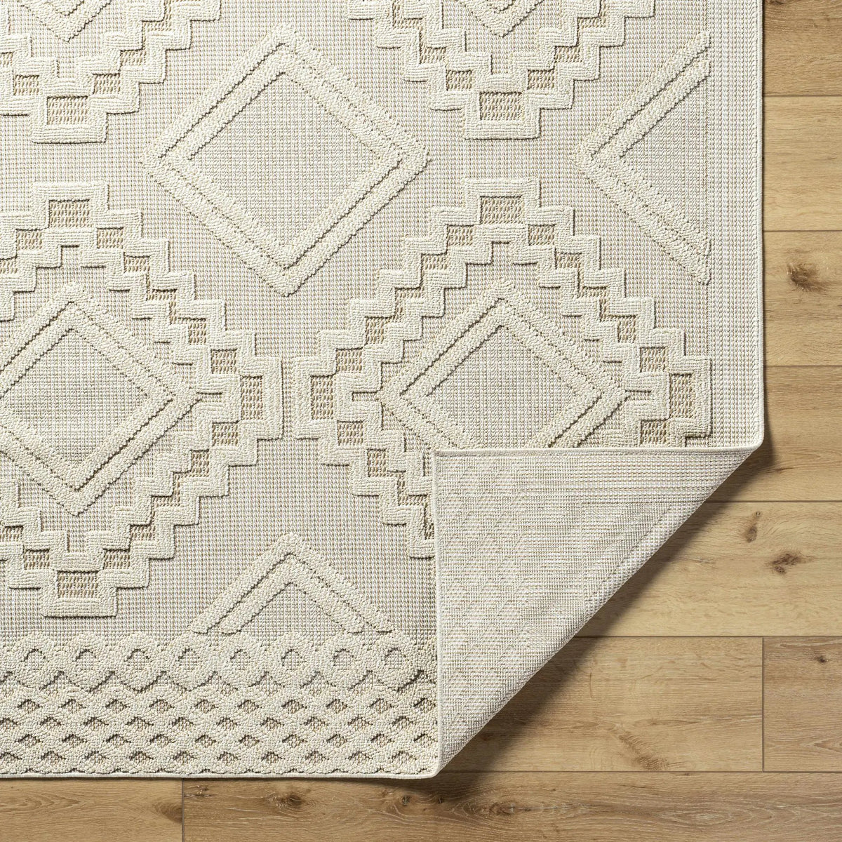Arwid Bone Outdoor Area Rug - Clearance, photo 7 of 11