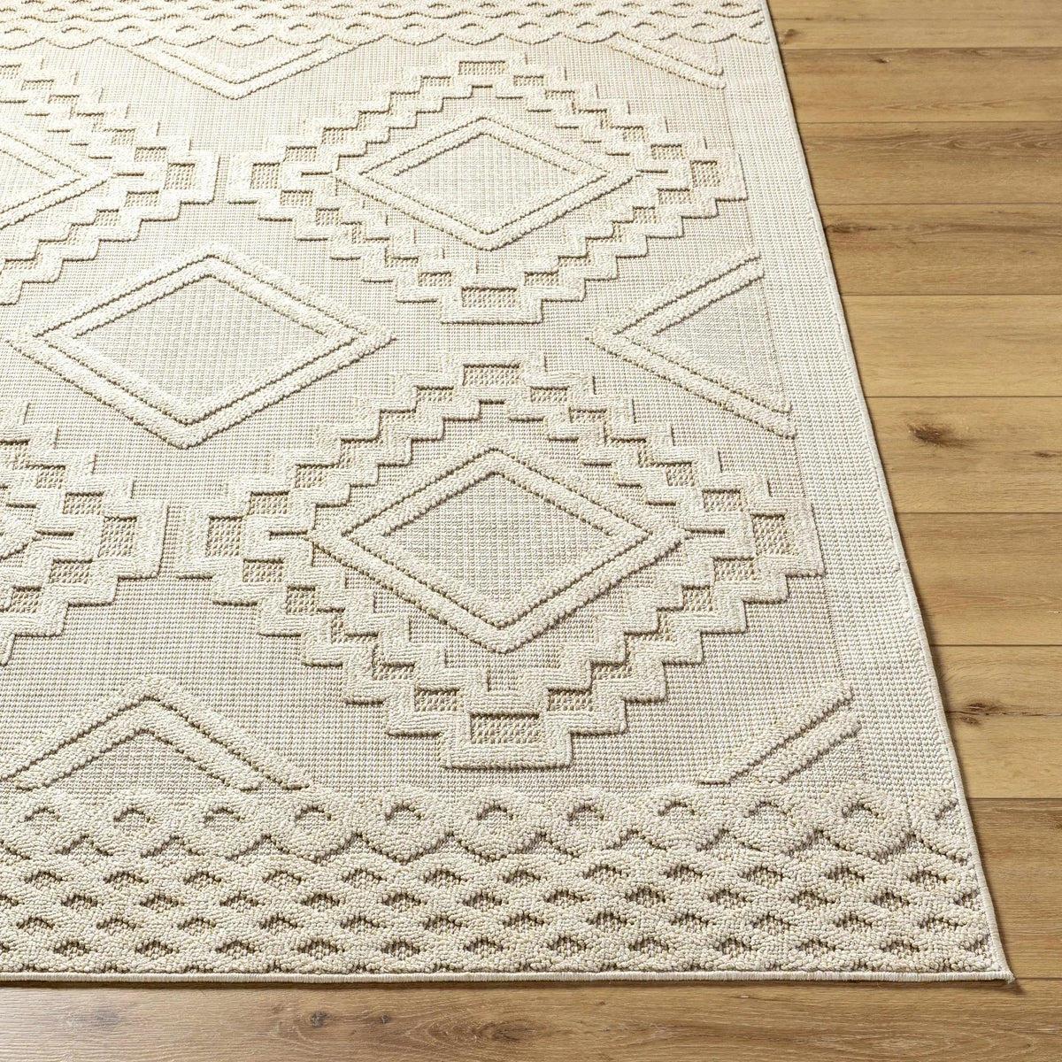 Arwid Bone Outdoor Area Rug - Clearance, photo 5 of 11