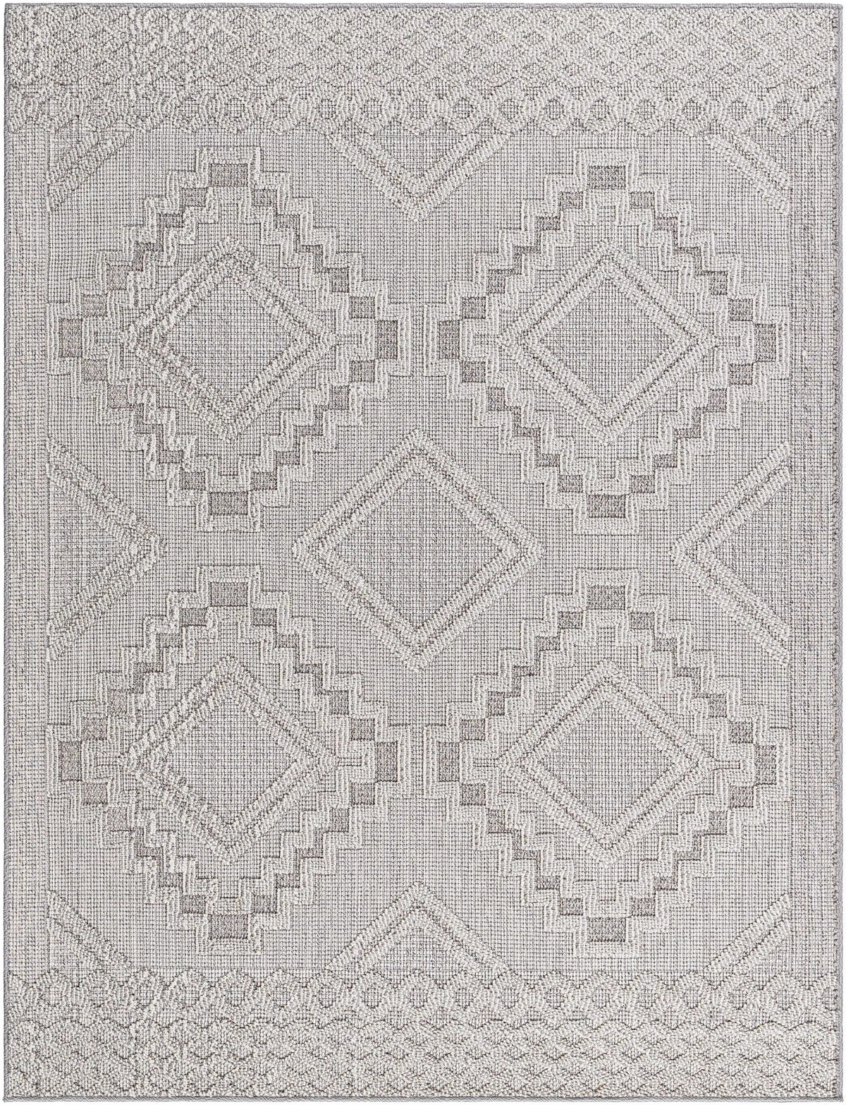 Arwid Light Gray Outdoor Area Rug - Clearance