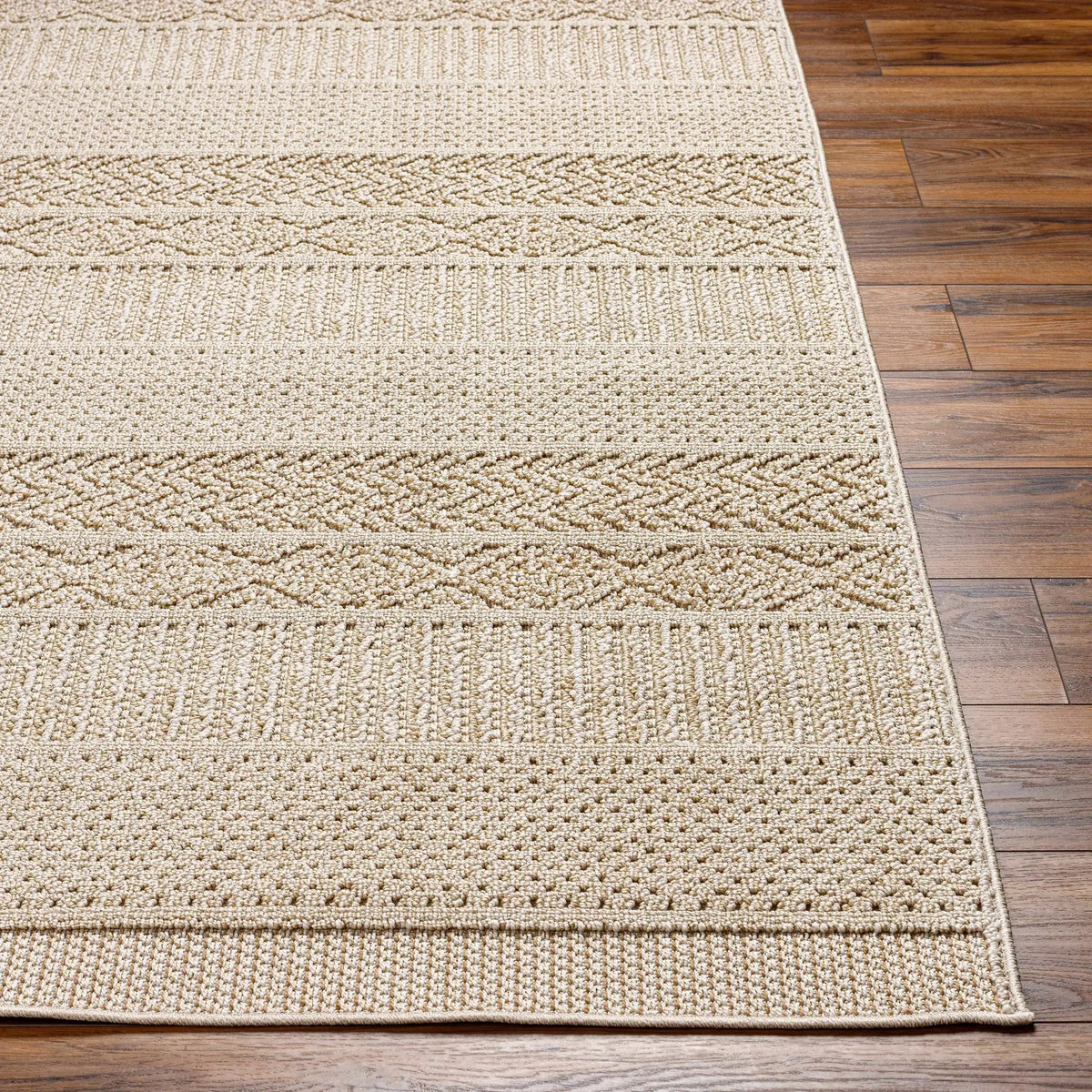 Corom Beige Outdoor Area Rug - Clearance, photo 4 of 8