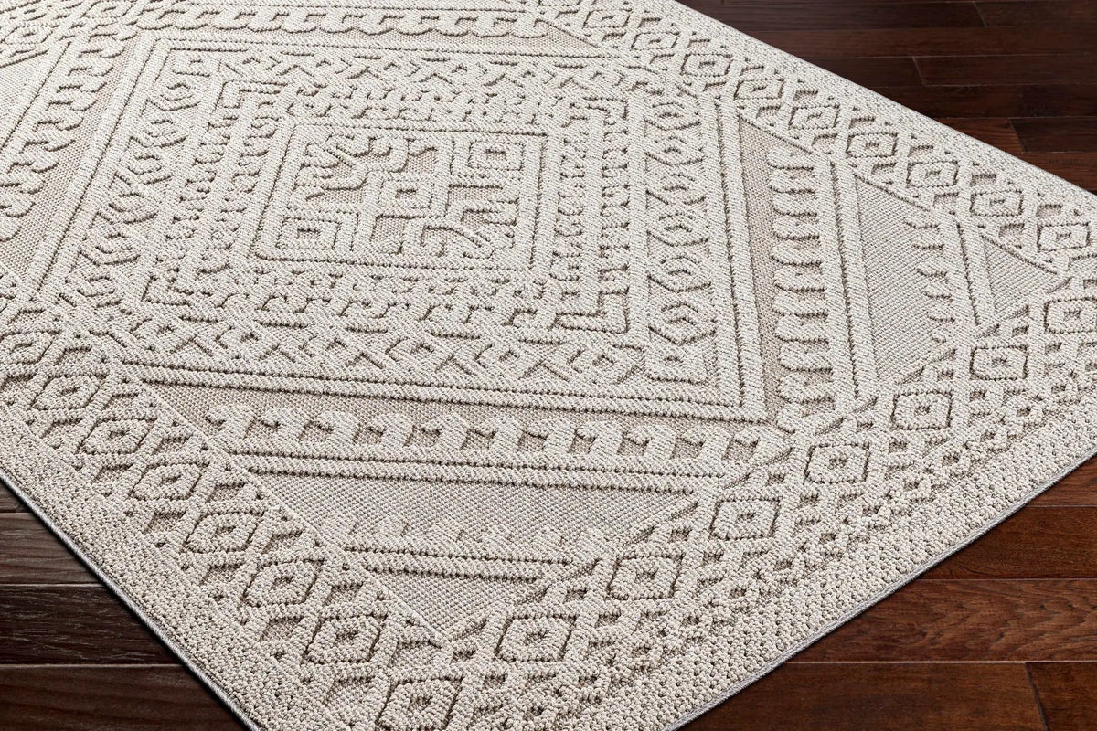 Hibah Natural Gray Outdoor Area Rug - Clearance, photo 4 of 7