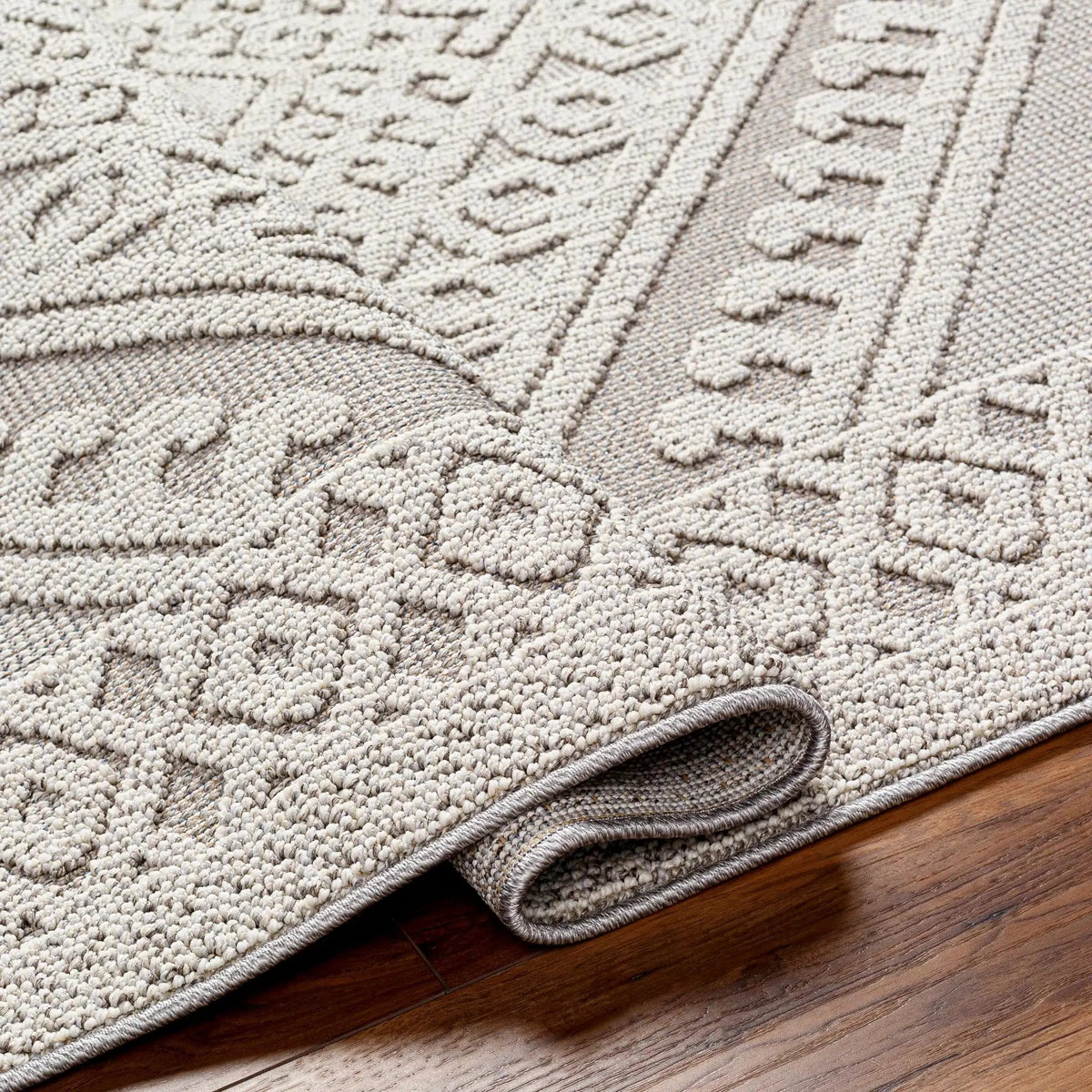 Hibah Natural Gray Outdoor Area Rug - Clearance, photo 5 of 7