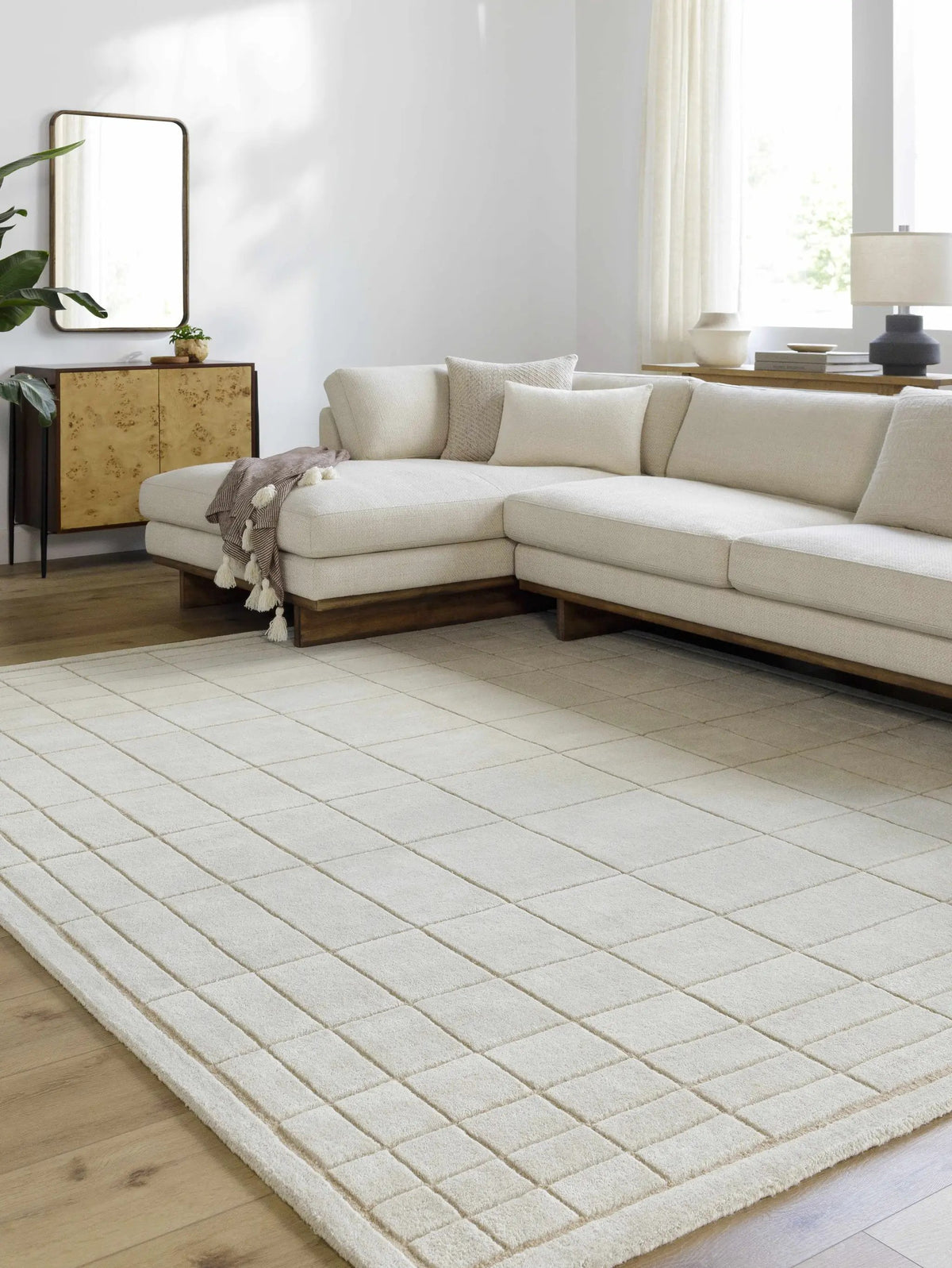 Sedna Wool Area Rug, installed in a room 2