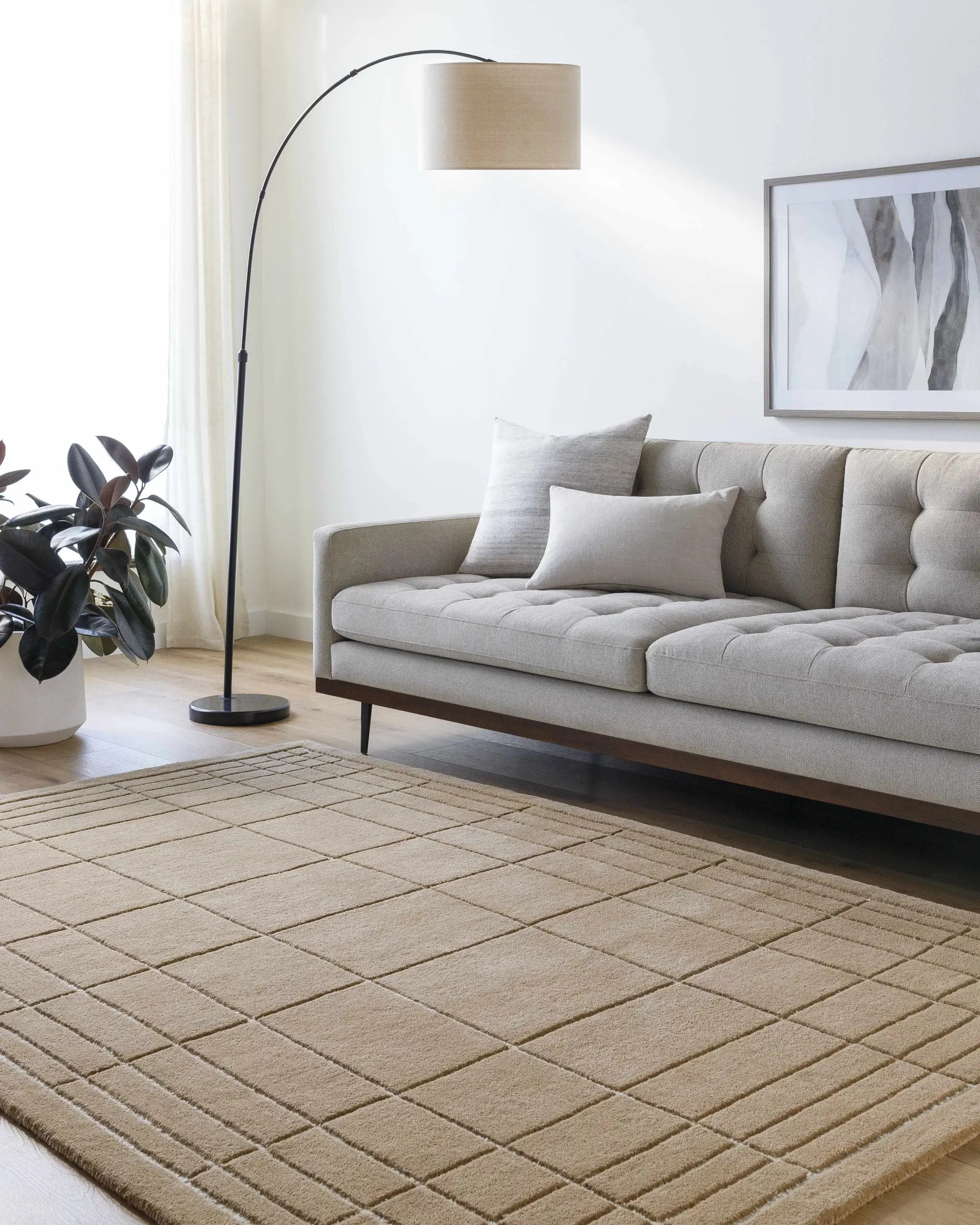 Sedna Brown Wool Area Rug by Boutique Rugs