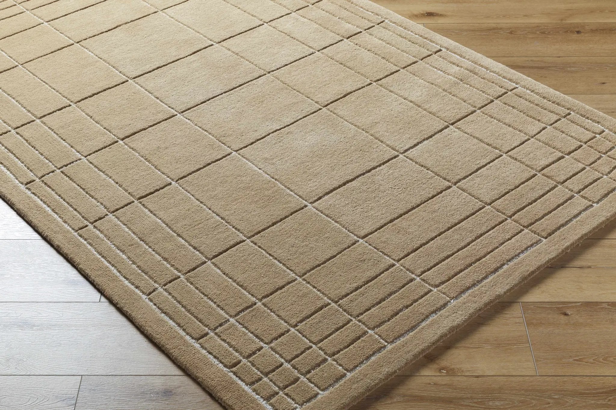 Sedna Brown Wool Area Rug by Boutique Rugs