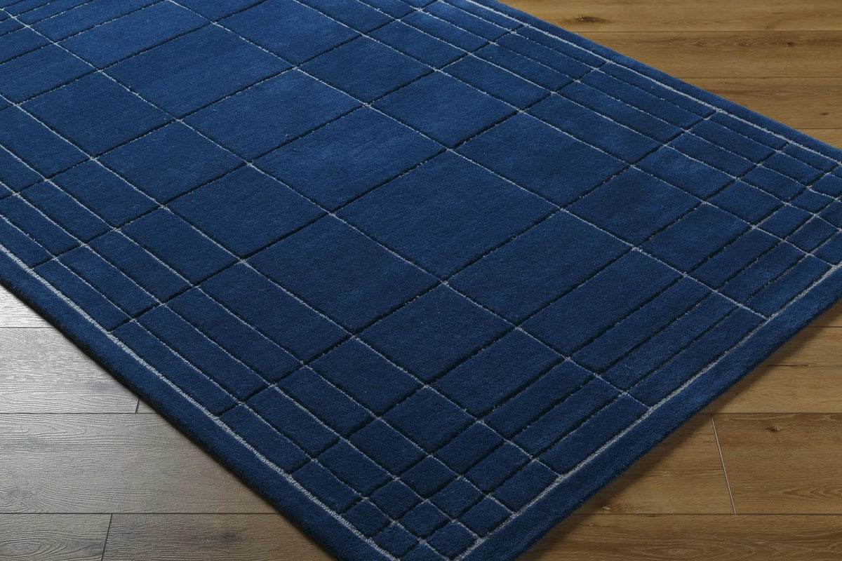 Sedna Navy Wool Area Rug, photo 4 of 8