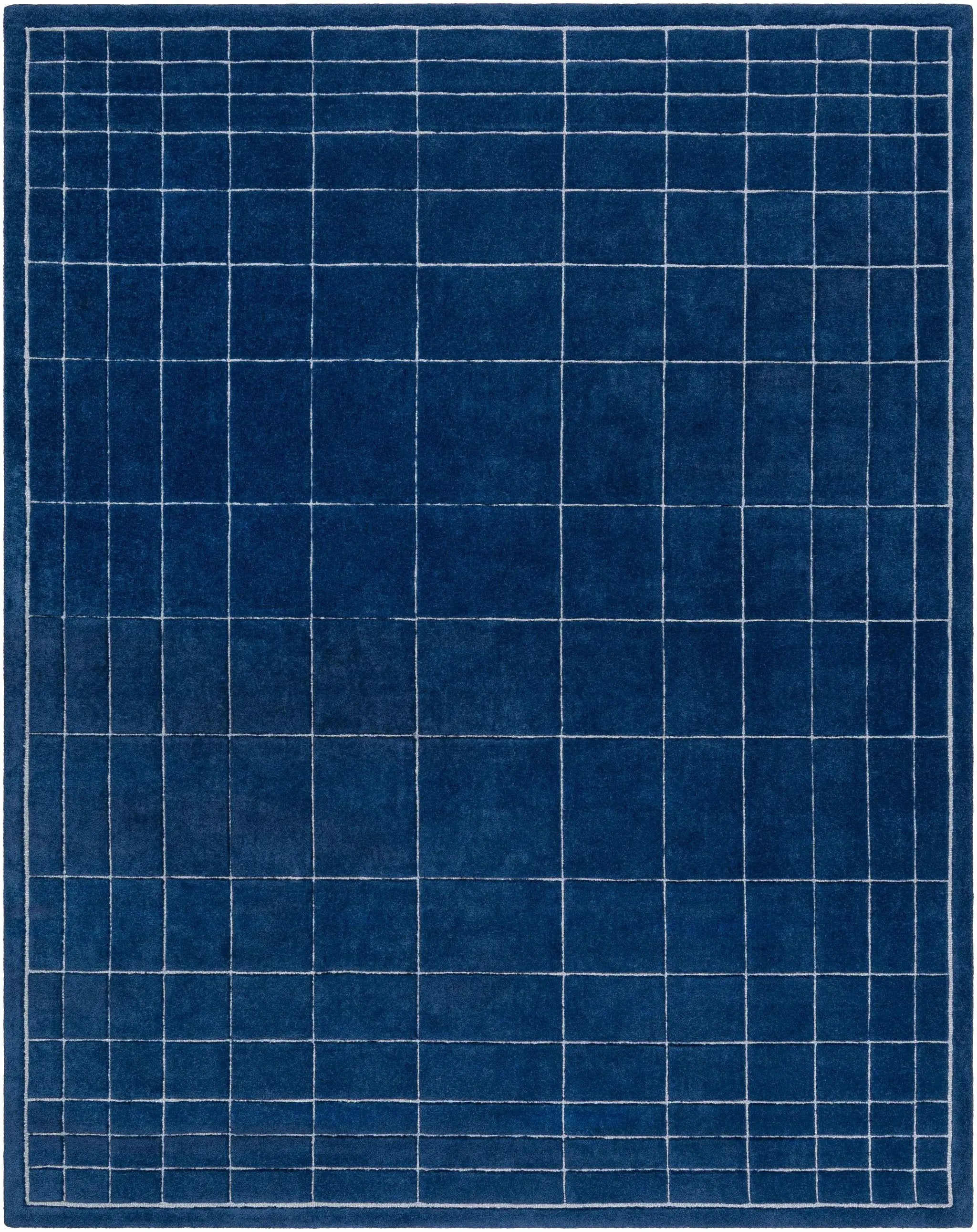 Sedna Navy Wool Area Rug by Boutique Rugs