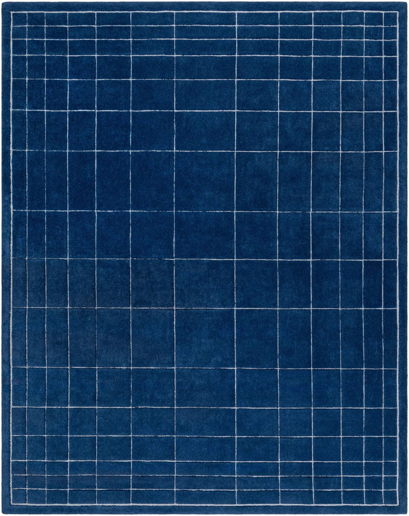 Sedna Navy Wool Area Rug by Boutique Rugs
