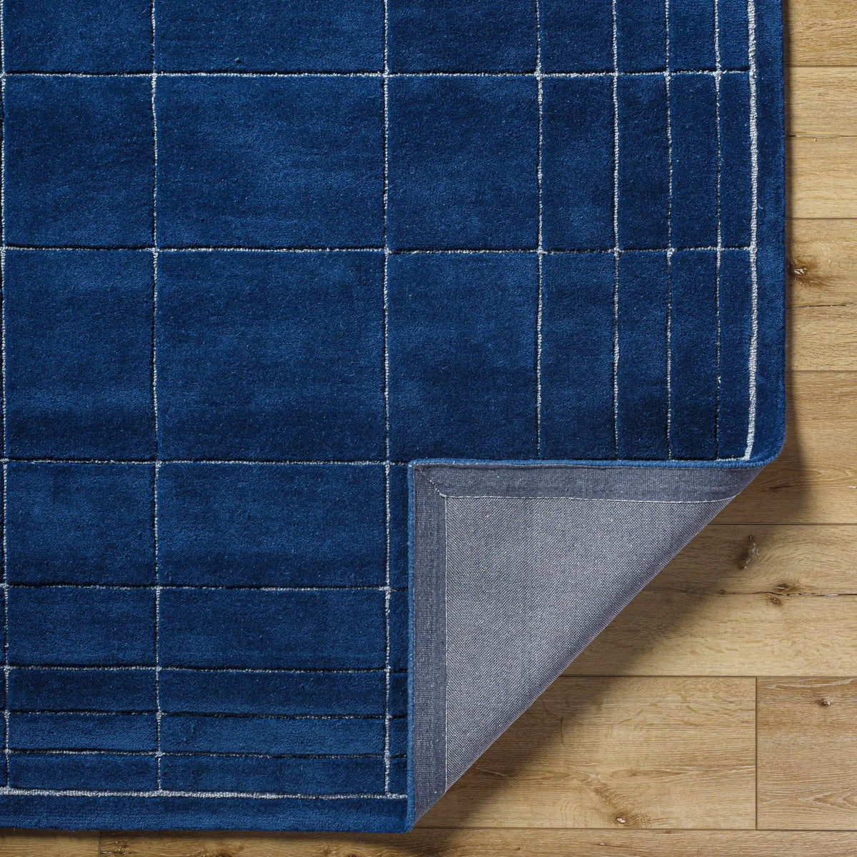 Sedna Navy Wool Area Rug, photo 5 of 8