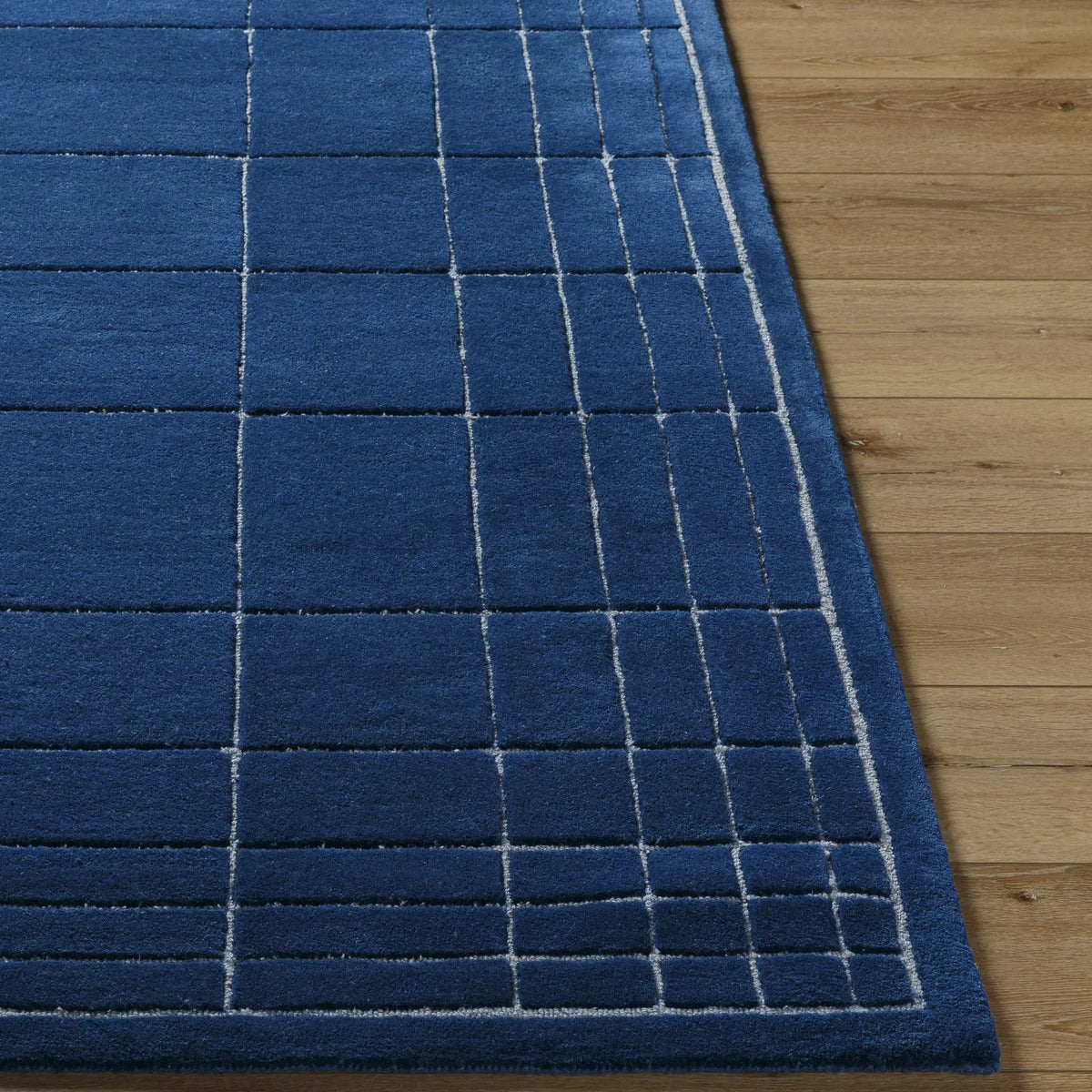 Sedna Navy Wool Area Rug, photo 3 of 8