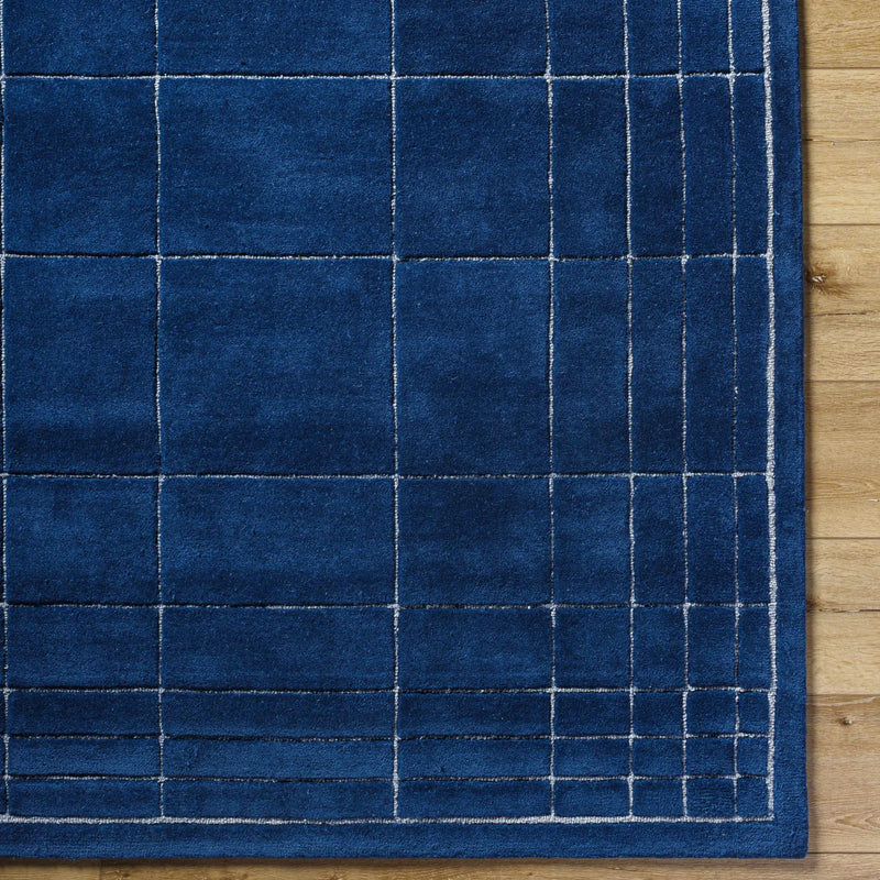 Sedna Navy Wool Area Rug by Boutique Rugs