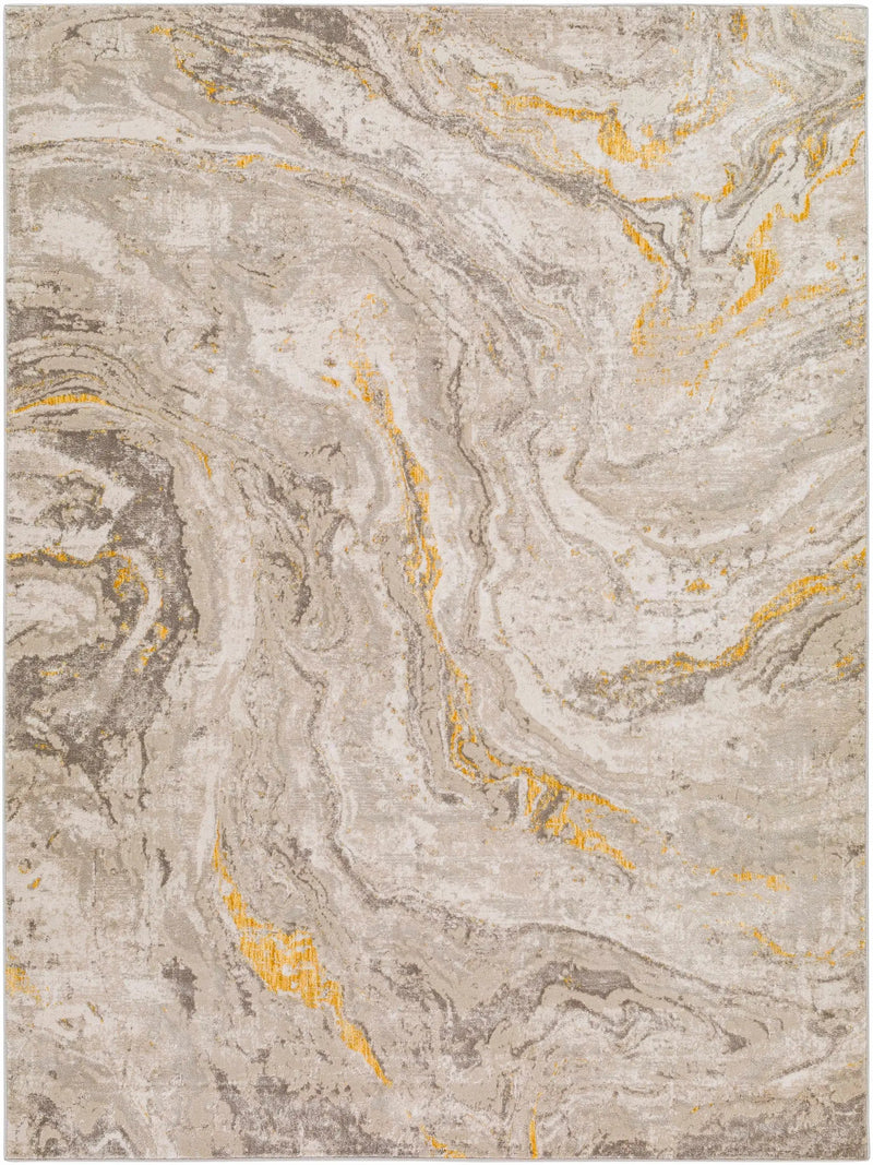 Akins Beige Marble Rug - Clearance by Boutique Rugs