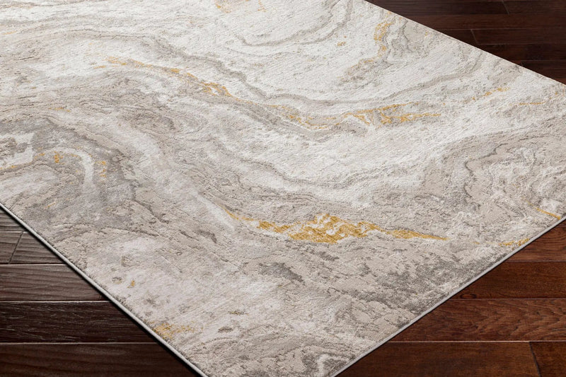 Akins Beige Marble Rug - Clearance by Boutique Rugs
