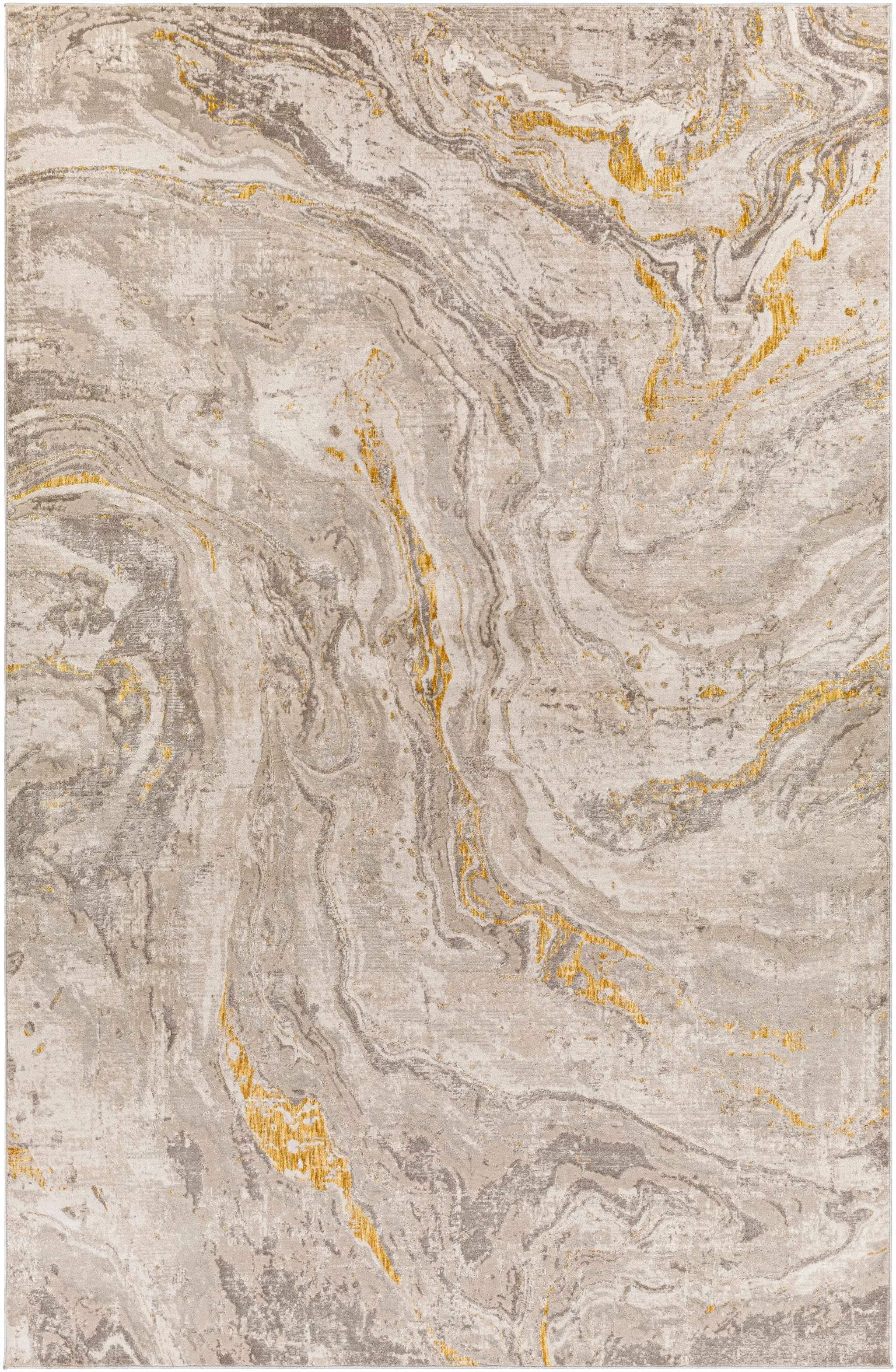 Akins Beige Marble Rug - Clearance by Boutique Rugs