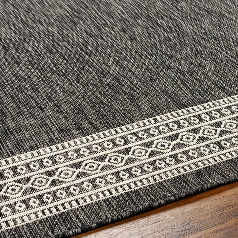 Aleli Black & White Outdoor Area Rug - Clearance by Boutique Rugs
