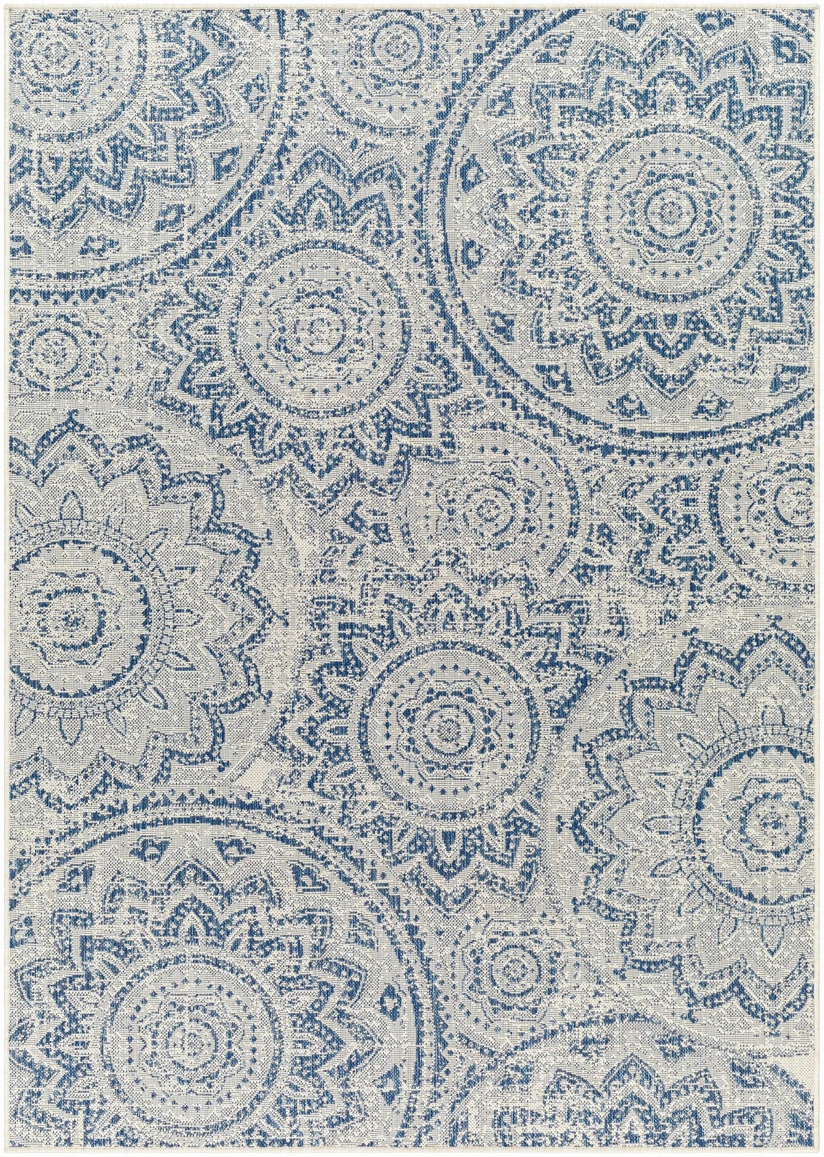Ayala Blue Durable Outdoor Rug