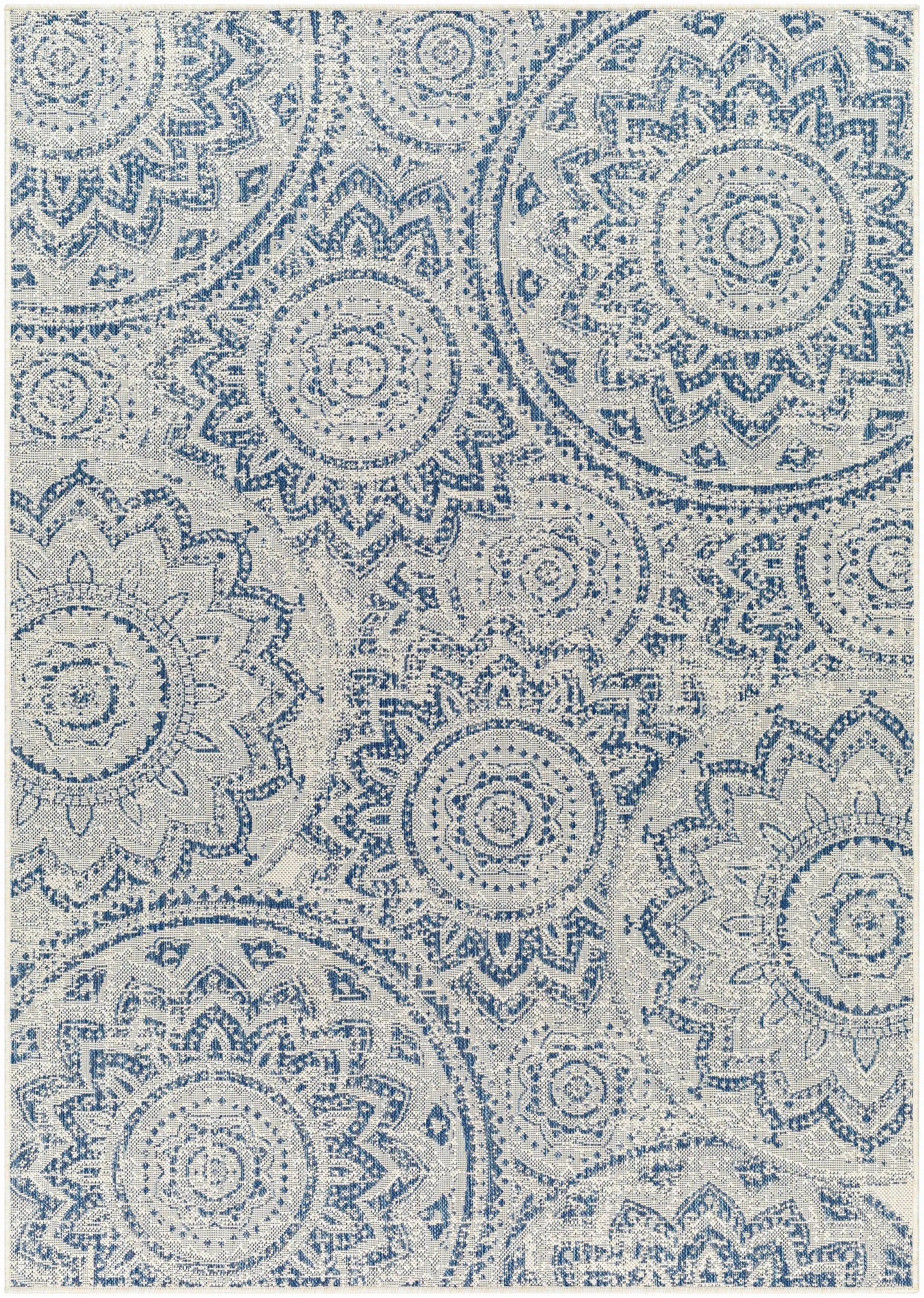Ayala Blue Durable Outdoor Rug by Boutique Rugs