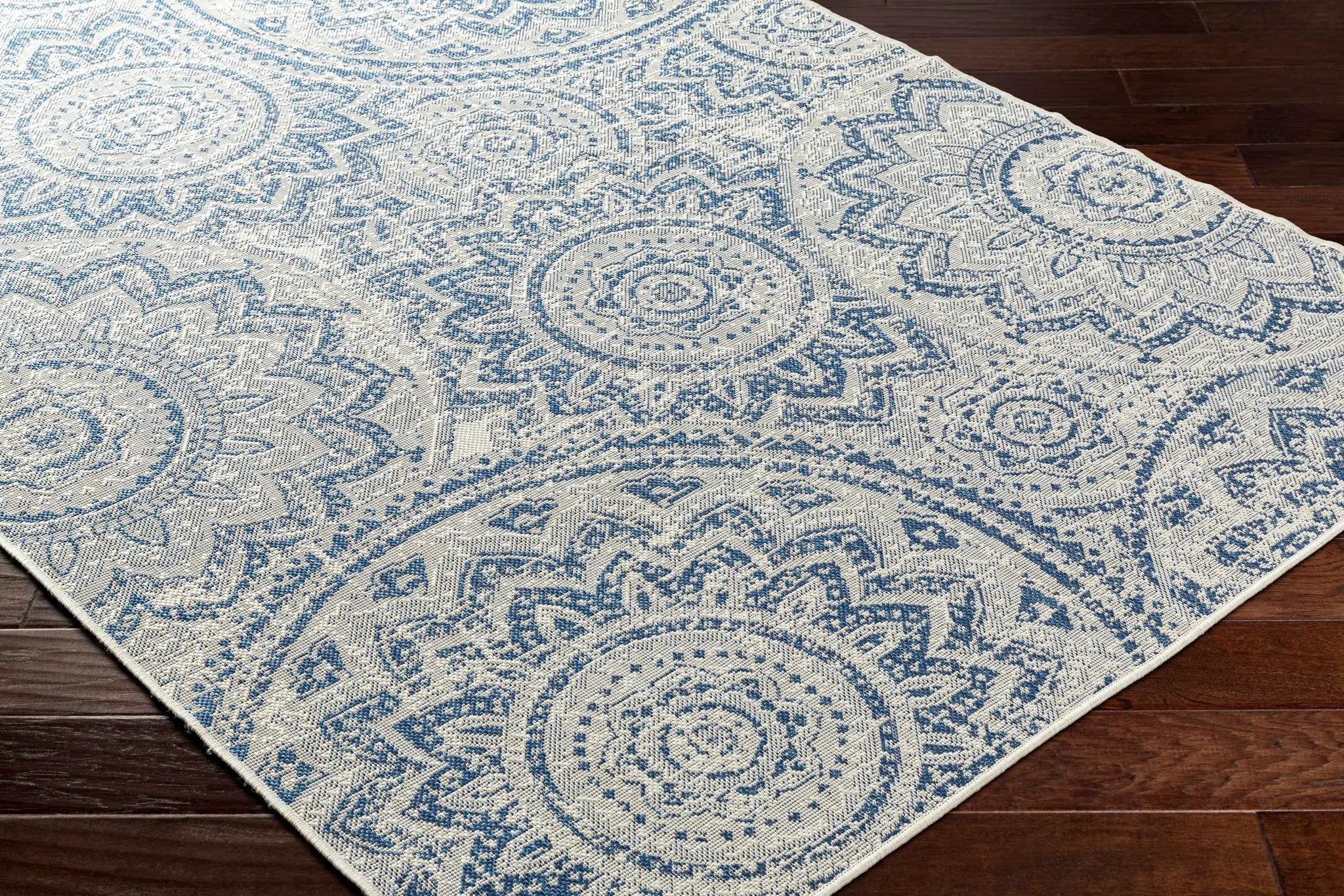 Ayala Blue Durable Outdoor Rug by Boutique Rugs