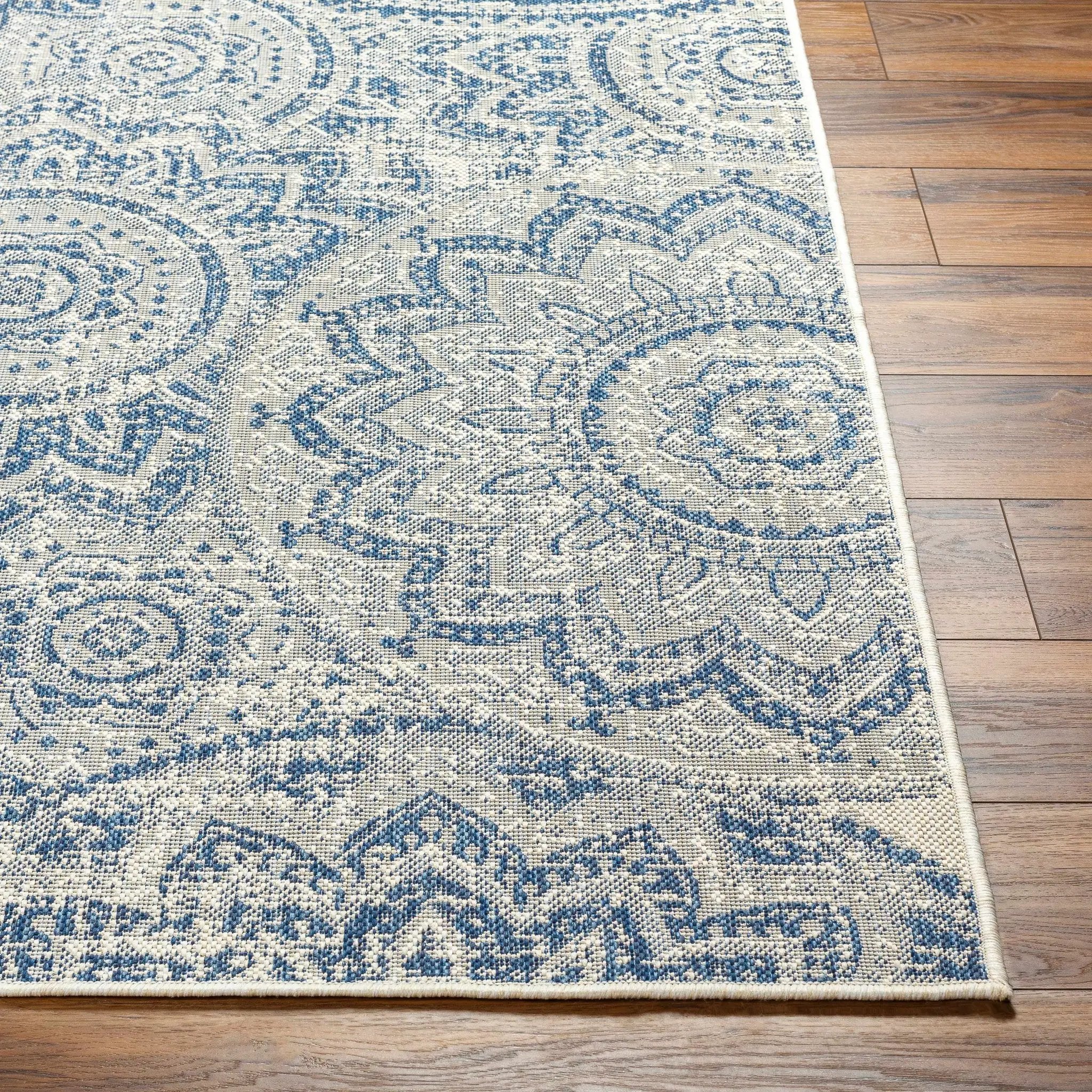 Ayala Blue Durable Outdoor Rug by Boutique Rugs