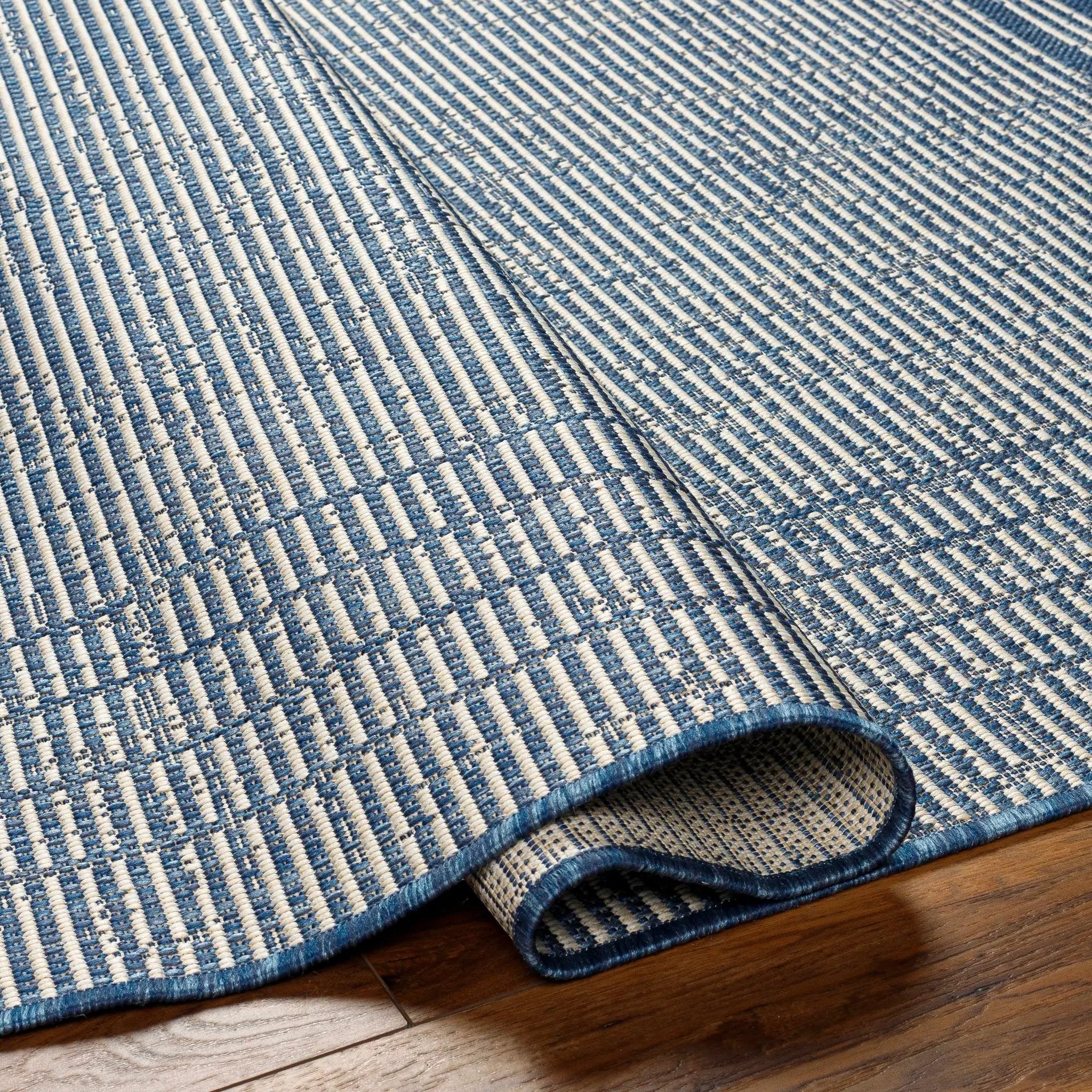 Eneco Blue Outdoor Area Rug - Clearance by Boutique Rugs