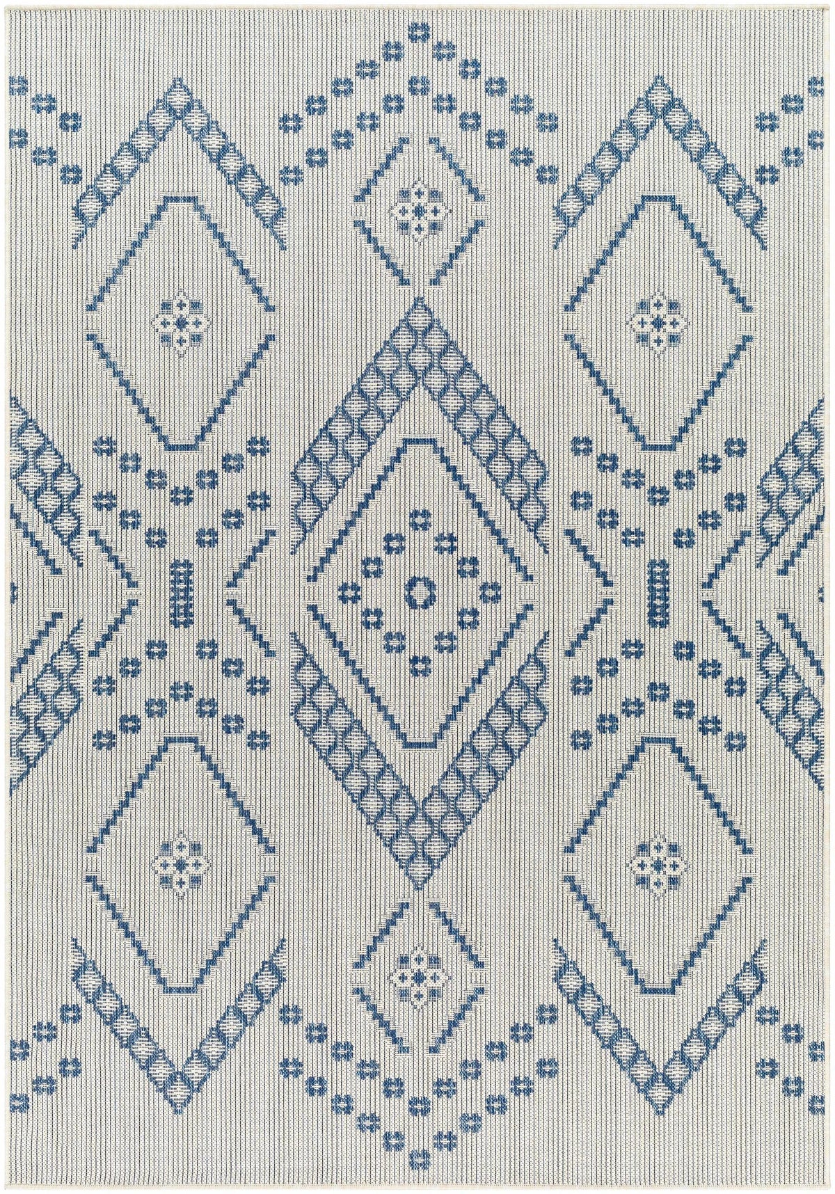Helga Blue Outdoor Area Rug - Clearance