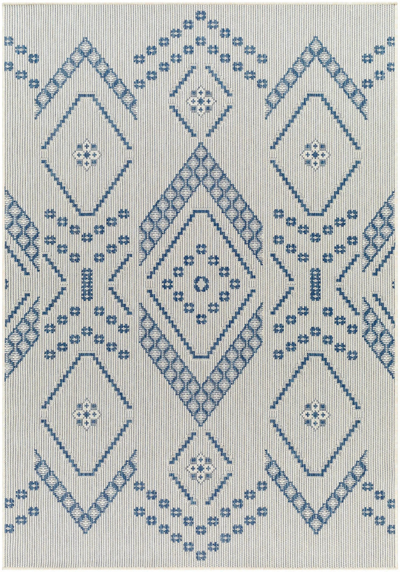 Helga Blue Outdoor Area Rug - Clearance by Boutique Rugs